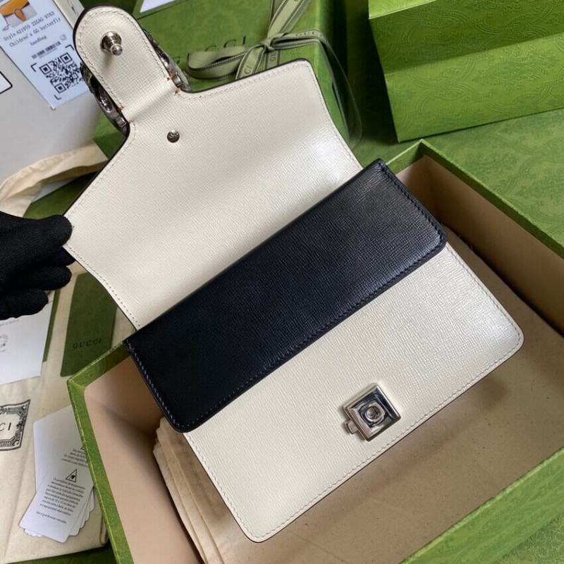 Replica Gucci Dionysus Mini Bag 421970 Orange White Leather1:1High-quality replica