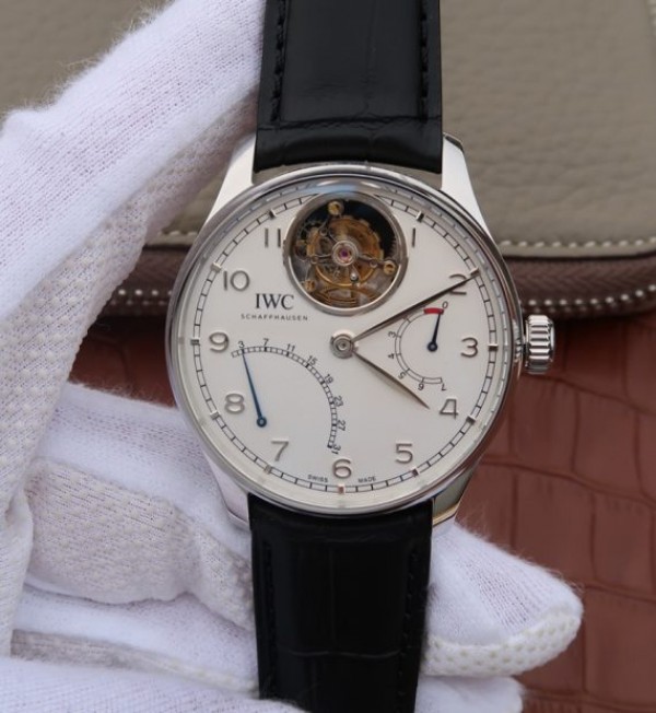 Replica IWC AZ Portuguese Tourbillon IW5046 SS White Dial - Top club