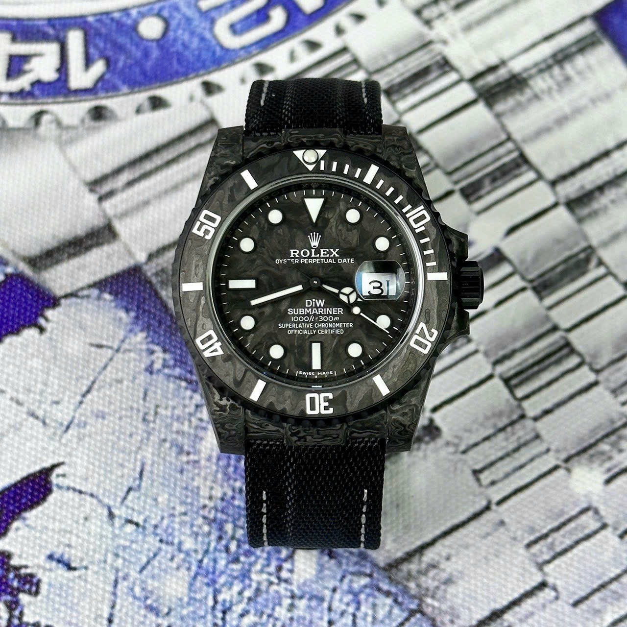 Rolex Submariner Diw Replica 1:1 Watch Carbon Ultra Light 40mm - Top club