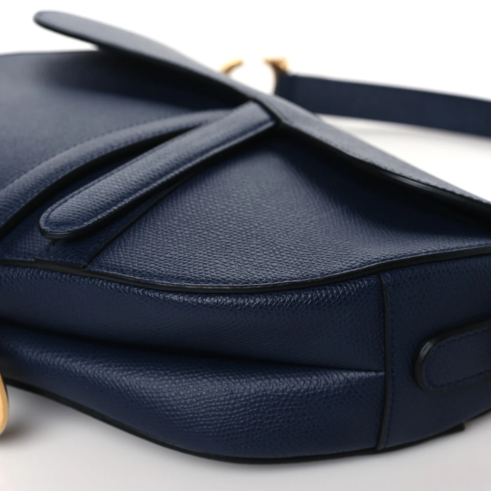 Superfake Dior Bag – Indigo Blue Grained Leather Saddle Edition1:1High-quality replica