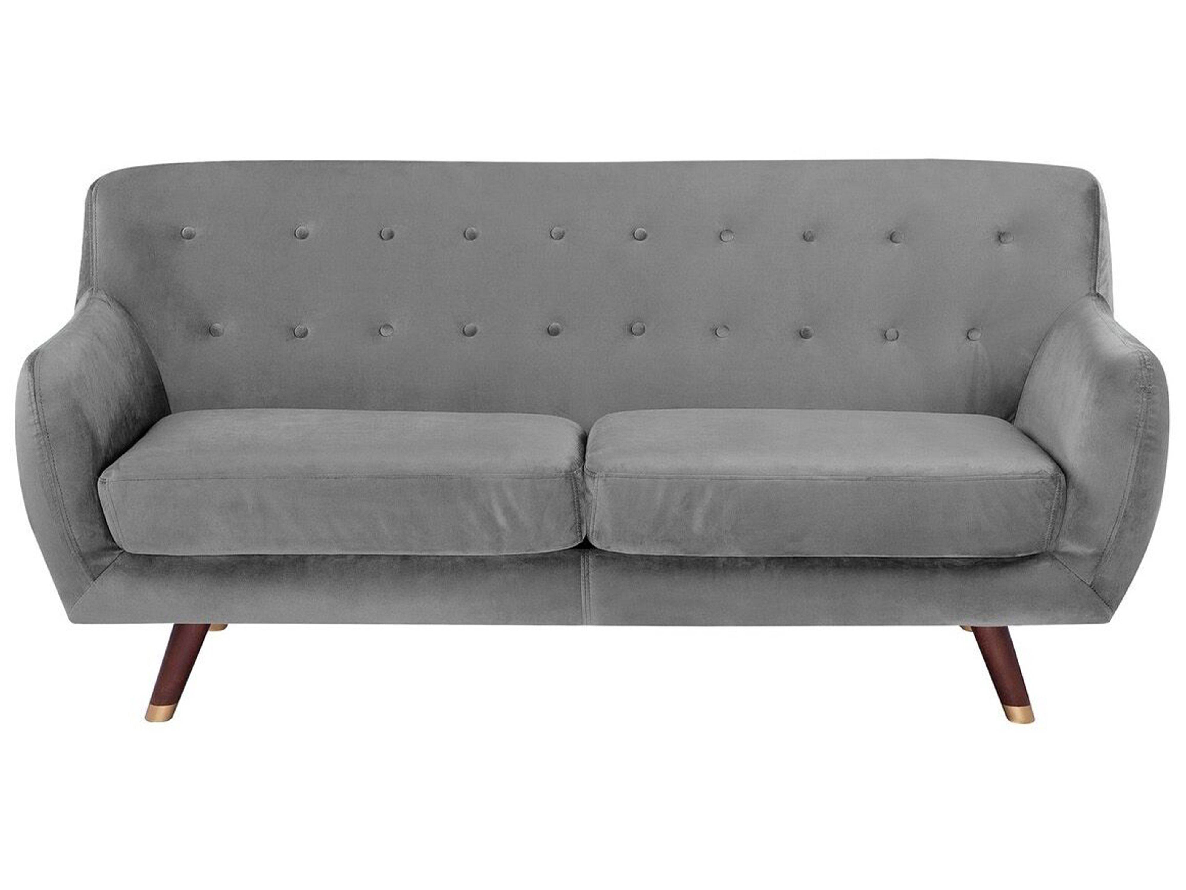 Sofa 3 Seater BODO Velvet Grey