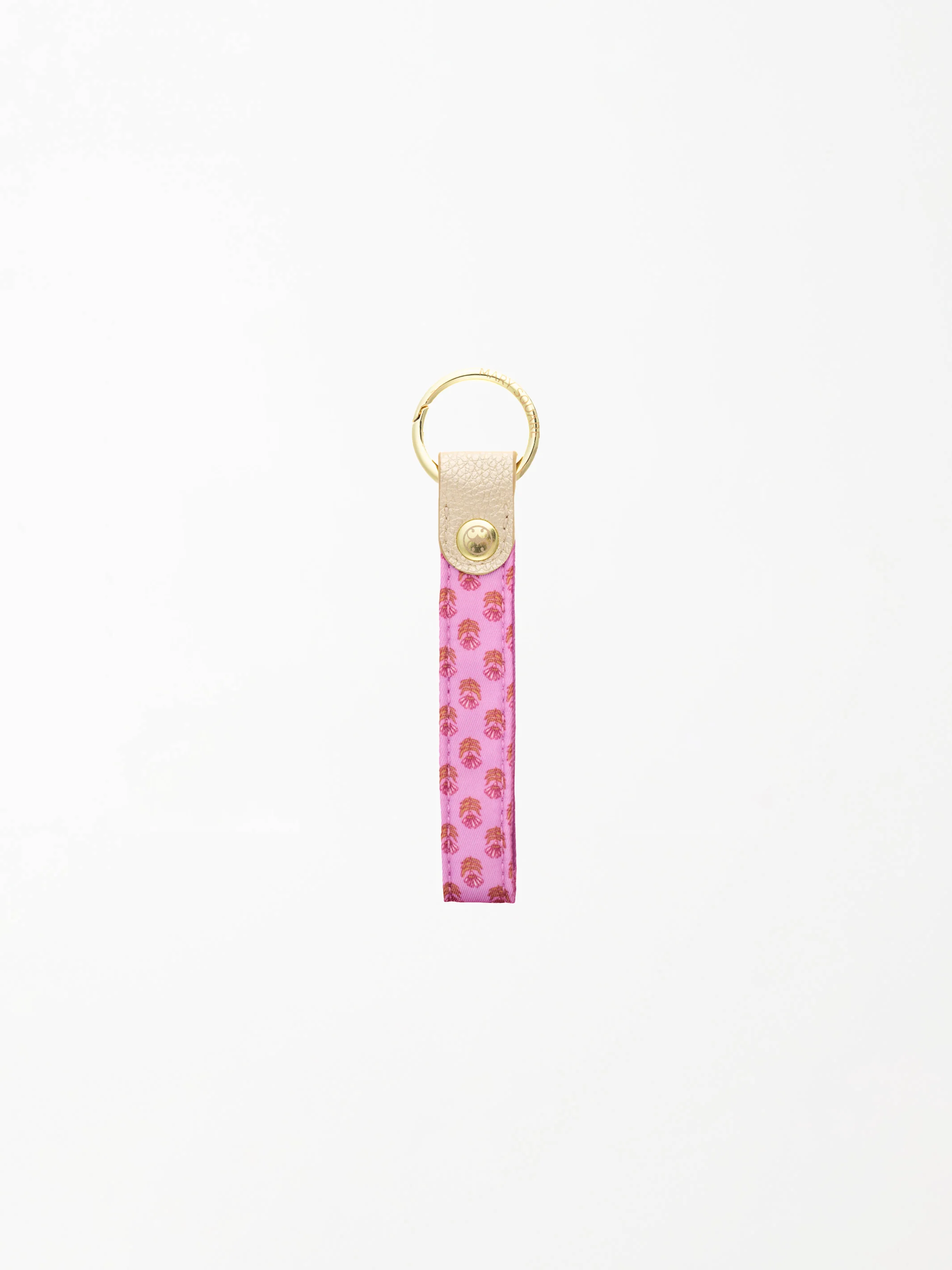 Skinny Key Fob | Pink Floral Block