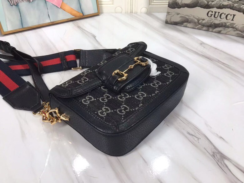 Replica Gucci Double G Horsebit 1955 Gg Mini Bag 6585741:1High-quality replica