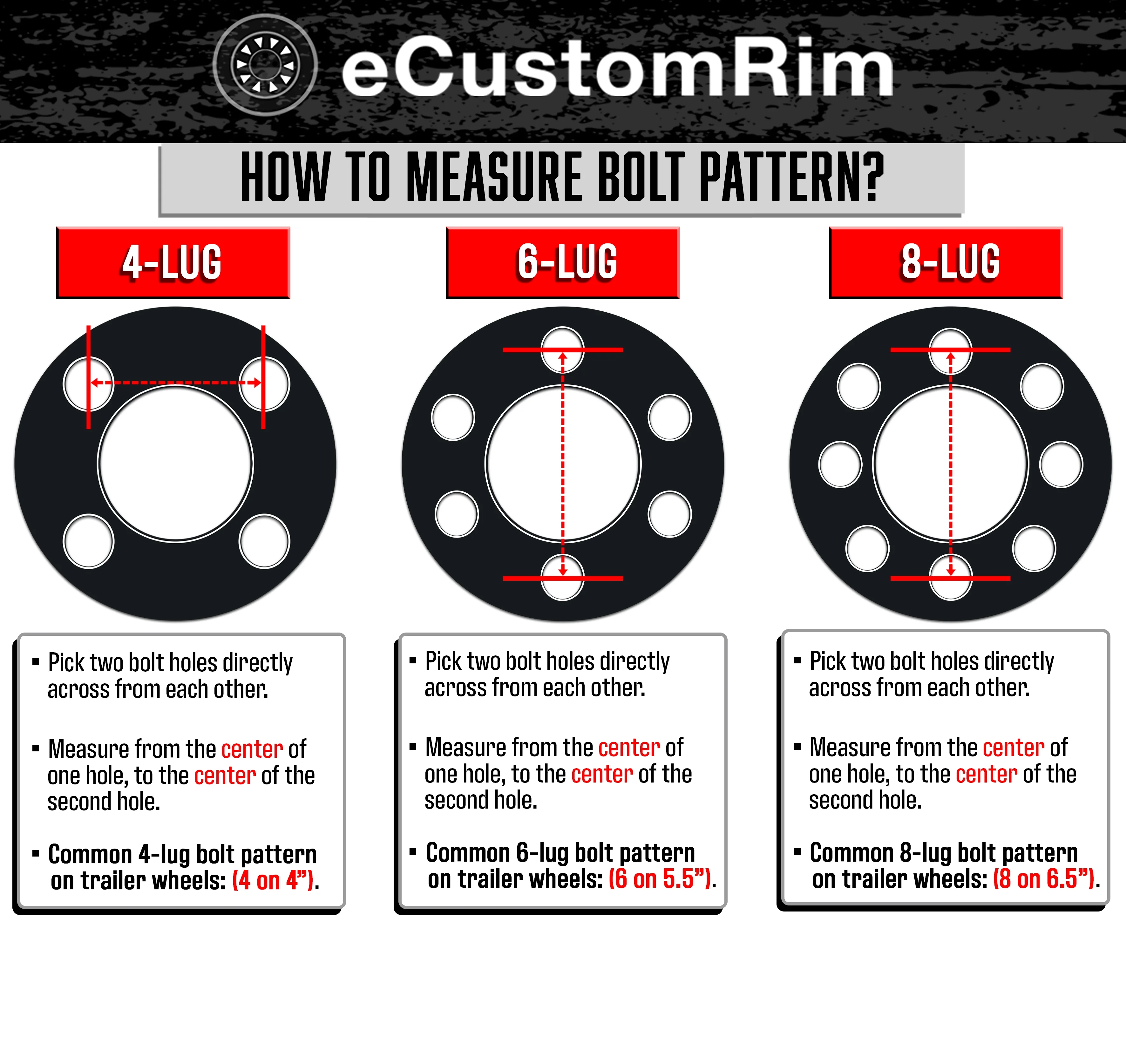 eCustomrim 2-Pack Trailer Tires On Rims 4.80-12 480-12 4.80 x 12 Load B 4 Lug White Wheel - Image 6
