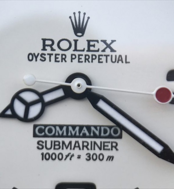Replica Rolex Submariner Commando White Dial Ceramic Bezel Rubber Strap A2836 - Top club