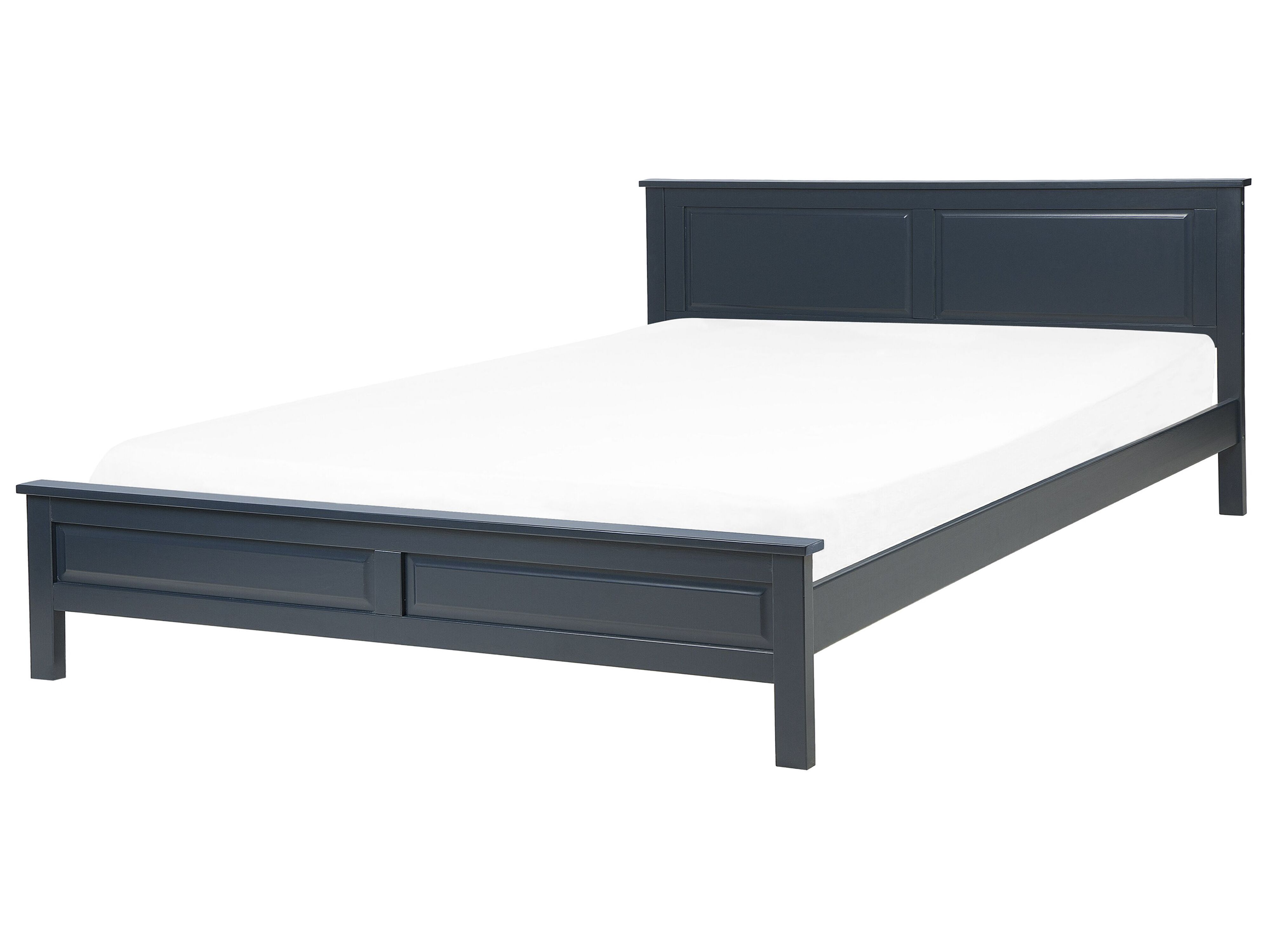 Bed Pine Wood OLIVET 180 x 200 cm (EU Super King) Dark Blue