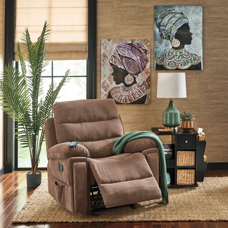 Rocking Recliner with Massage and Heat - MIDNIGHT VELVET CATALOG