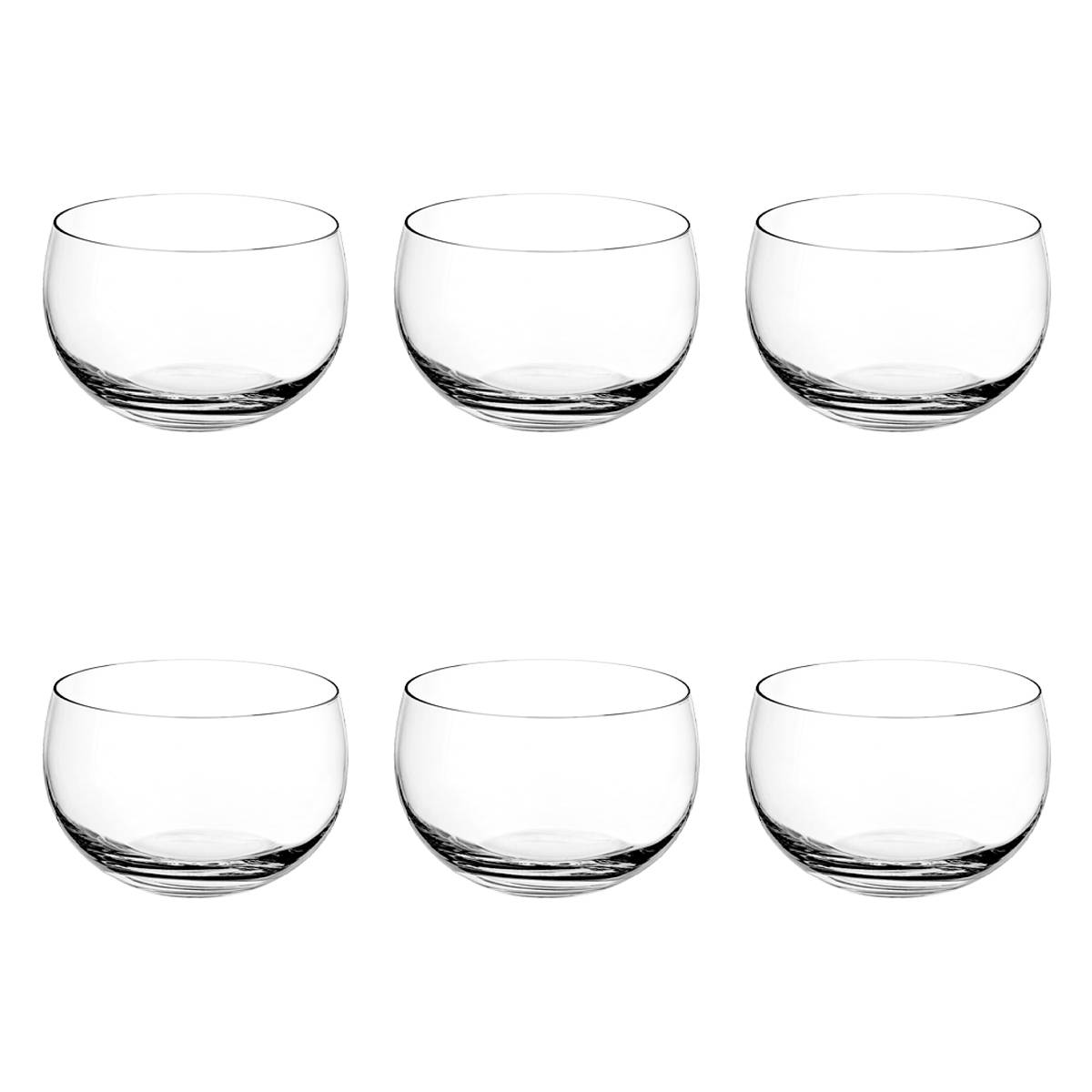 Set of 6 "New York" glasses 27cl, Transparent