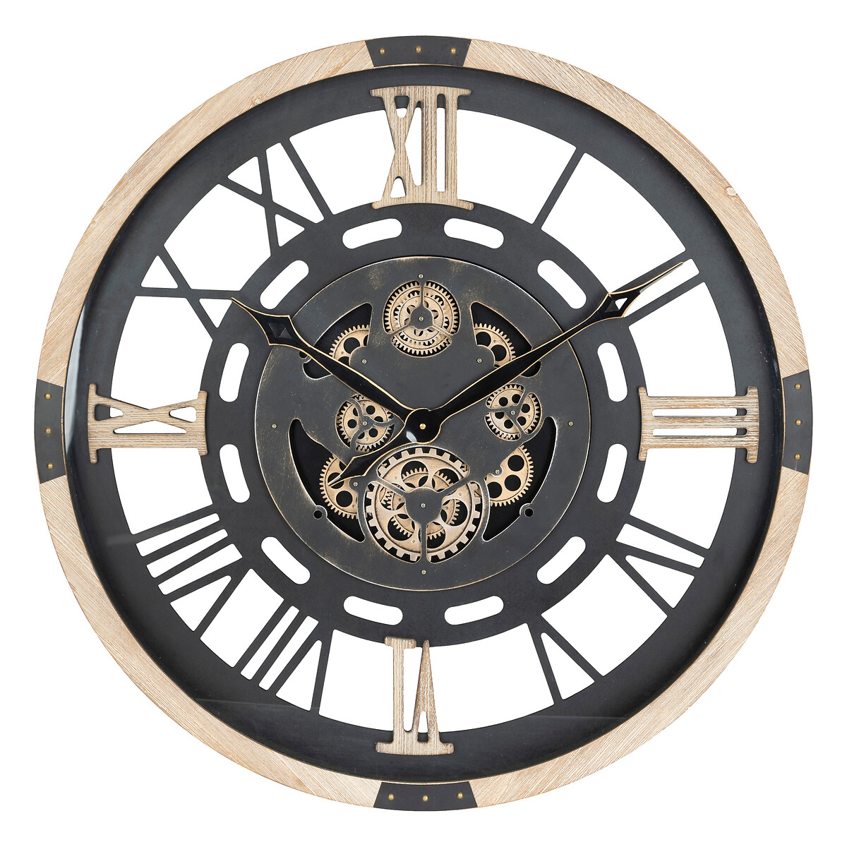 Mechanical clock "Kent" Wood, D.80 cm