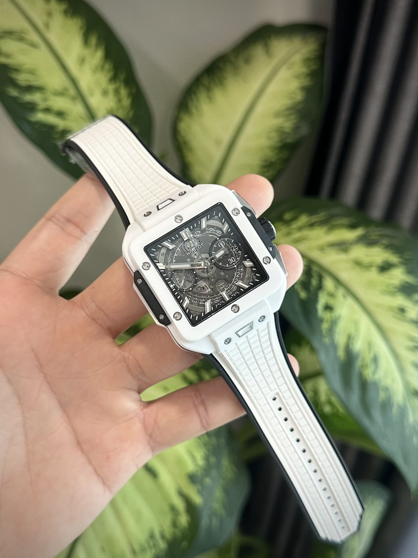 Hublot Replica Watches Square Bang Unico Ceramic White BBF Factory 42mm - Top club