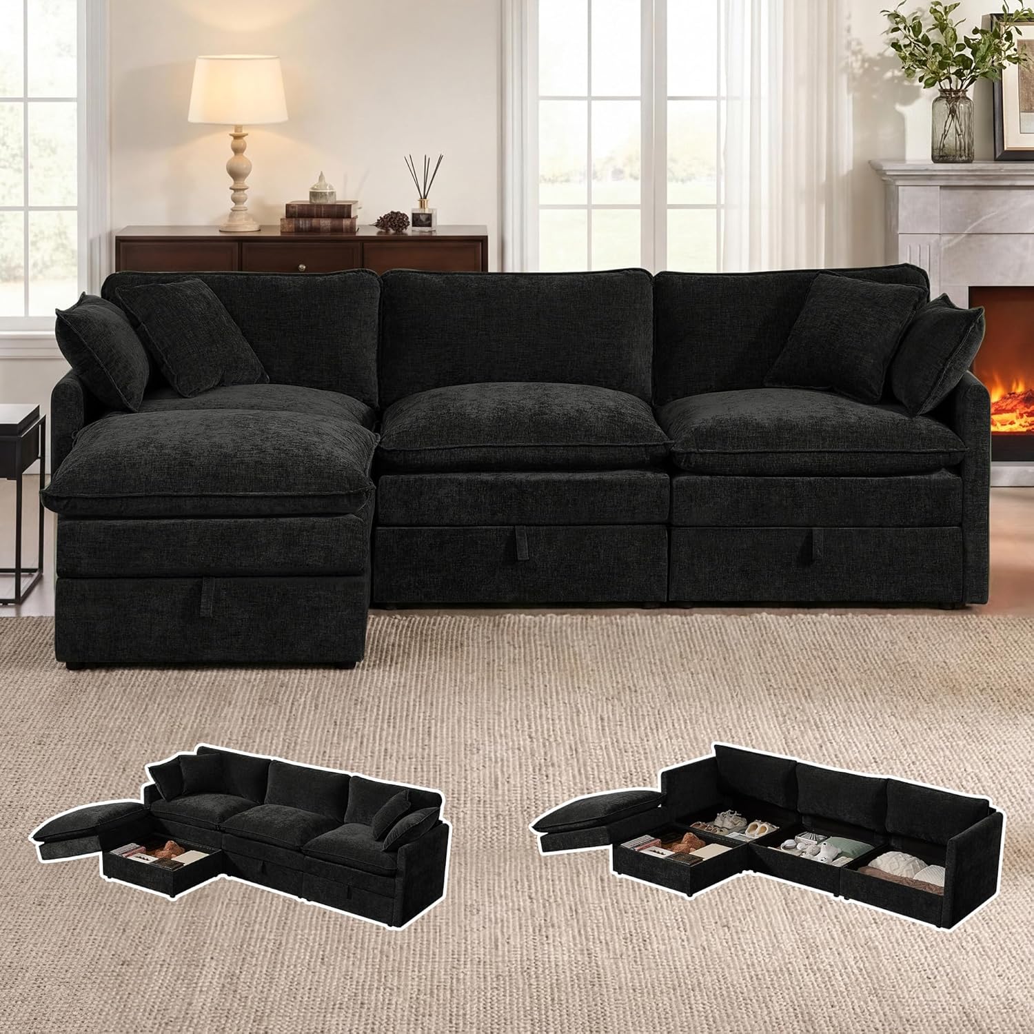 Modular Sofa with Storage, 103