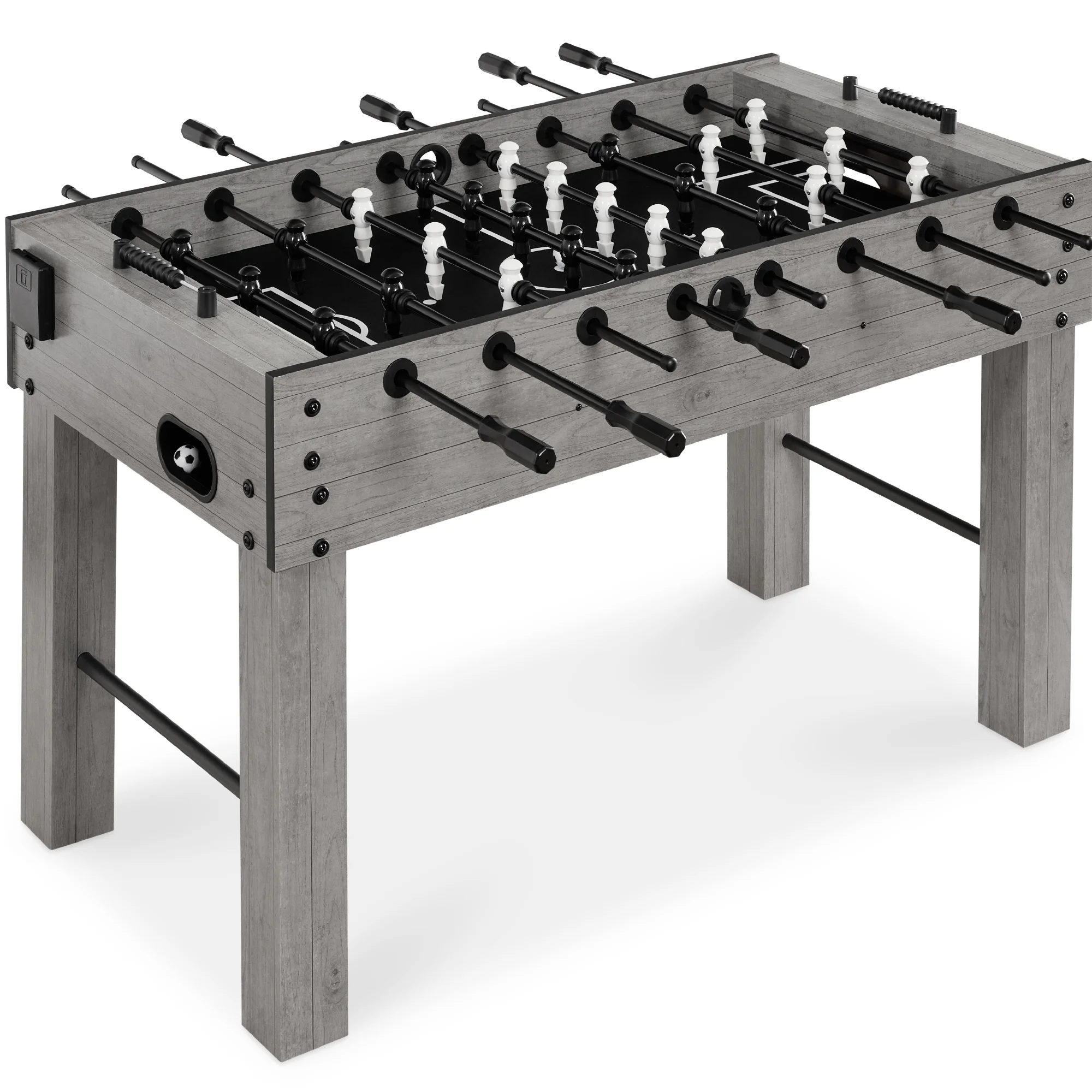 Best Choice Products Large 54in Full-Size Foosball Table for Home, Game Room w/ 2 Balls, 2 Cup Holders - Natural - Image 22