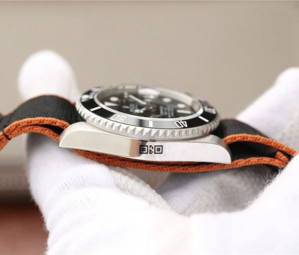 Replica Rolex Submariner 116610 LN Black Ceramic Bee Noob Nylon Strap A2836 - Top club