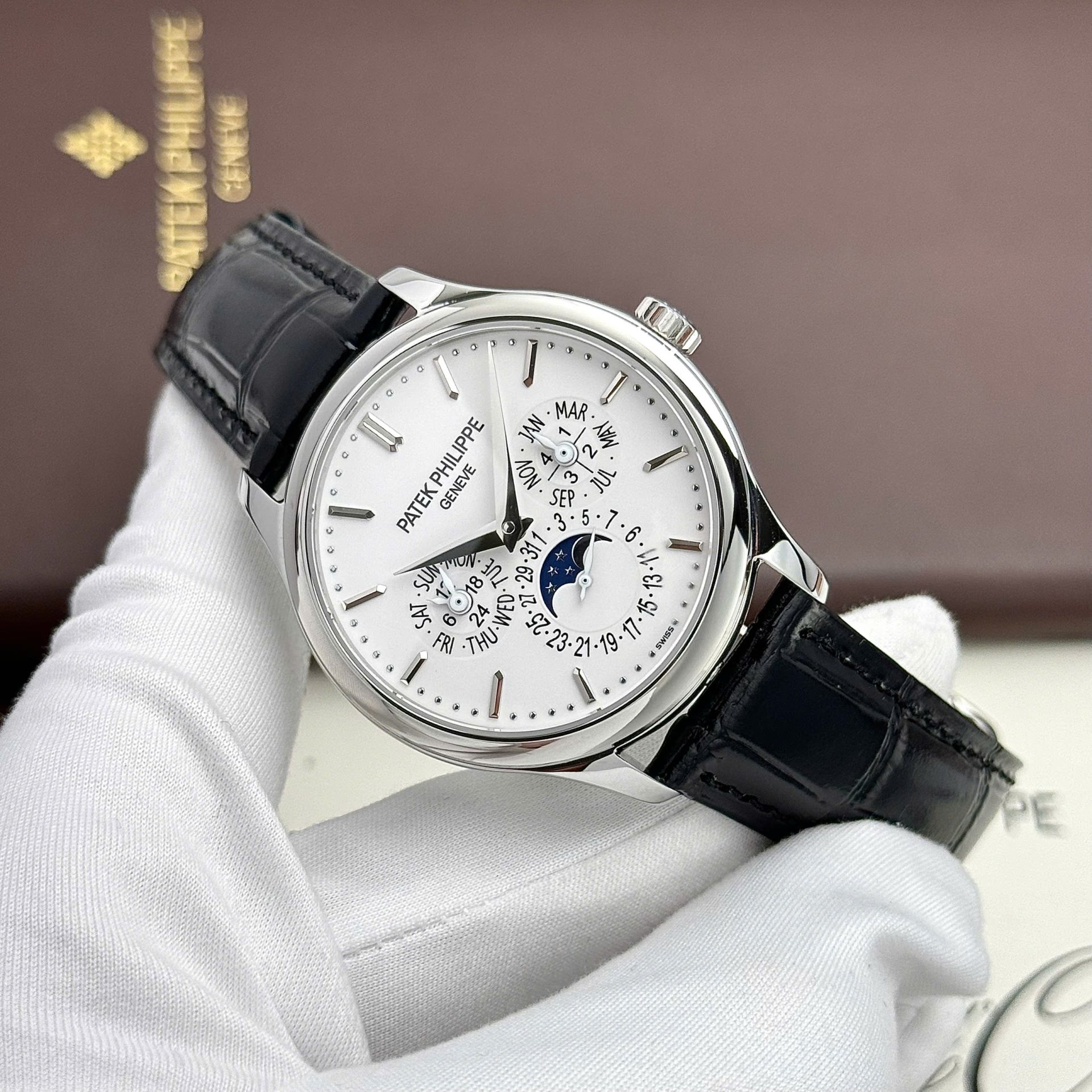 Patek Philippe Best Replica Watches Grand Complications 5327G Automatic Movement White Dial 40mm - Elite Watch Atelier