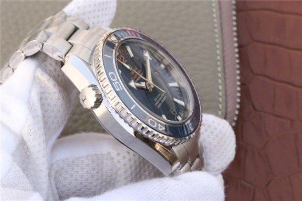 Replica Omega Planet Ocean Professional Blue Liquidmetal Bezel 45mm OMF SS Bracelet A8500 - Top club