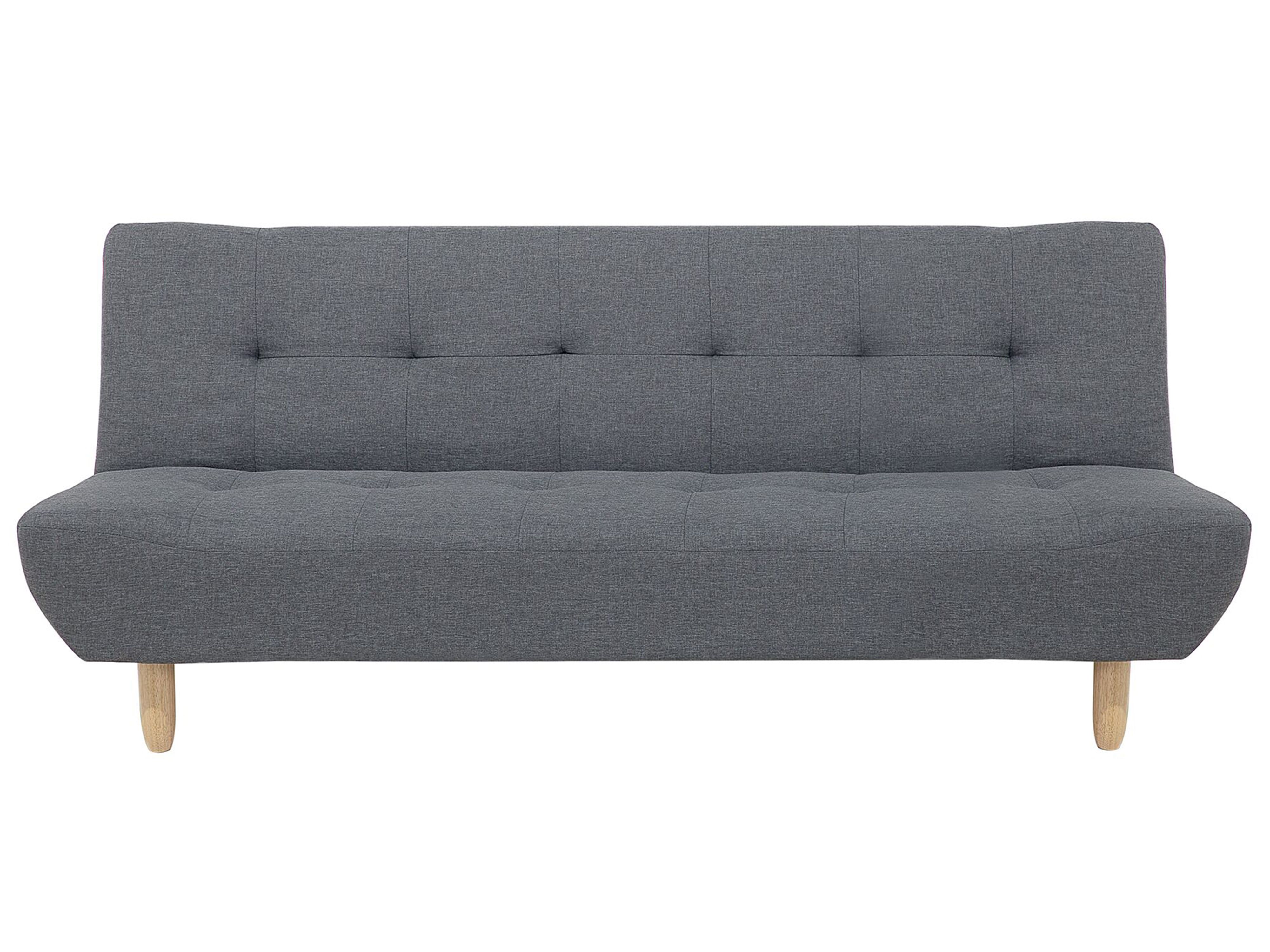 Sofa Bed 3 Seater ALSTEN Fabric Dark Grey