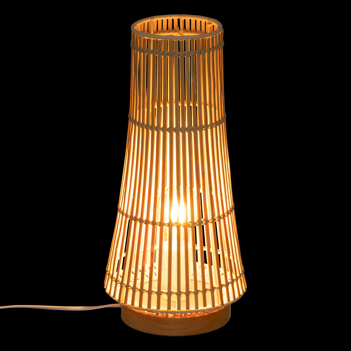 "Mahe" lamp Bamboo, H.38 cm