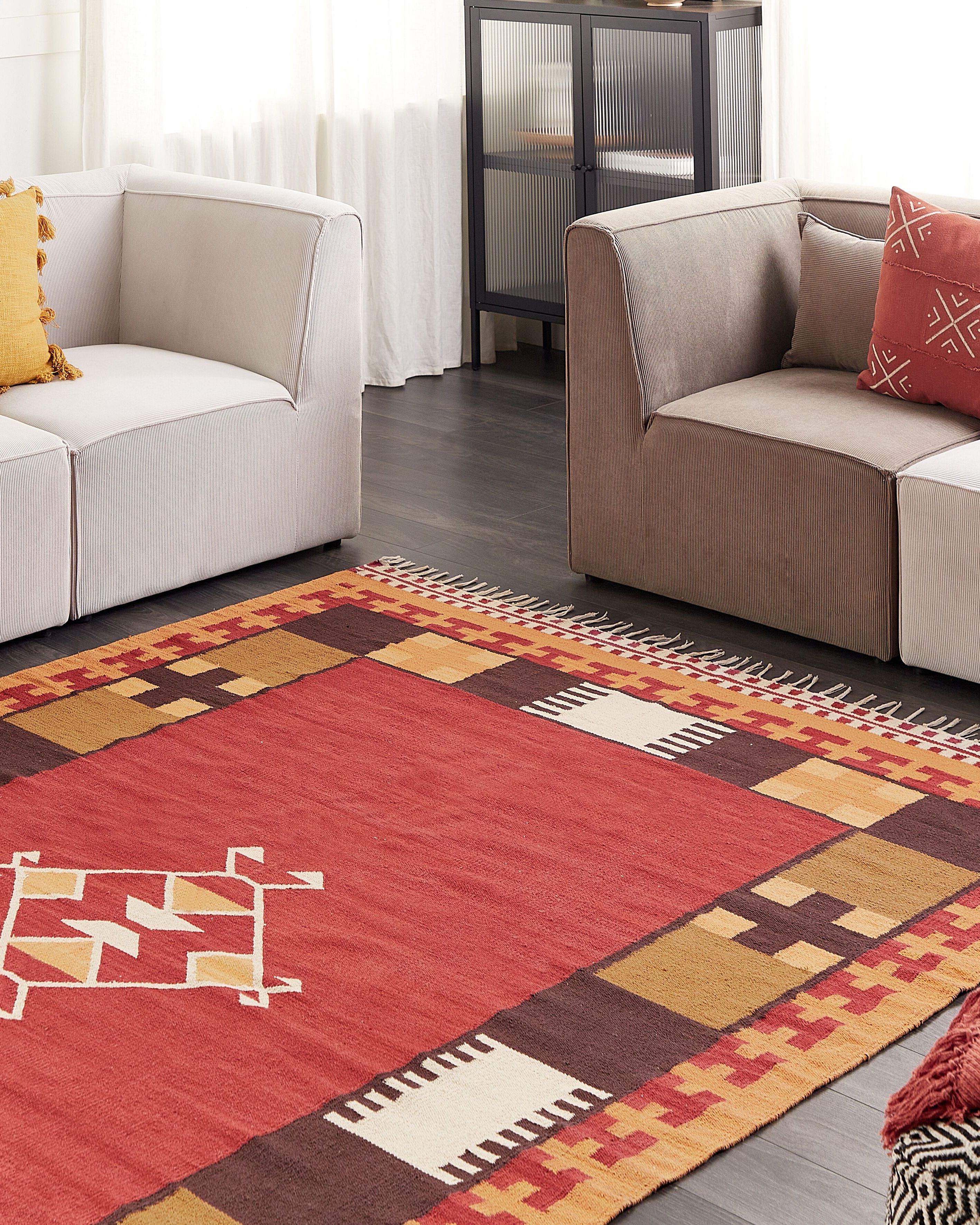 Rug PARAKAR Multicolour 200 x 300 cm Cotton Kilim