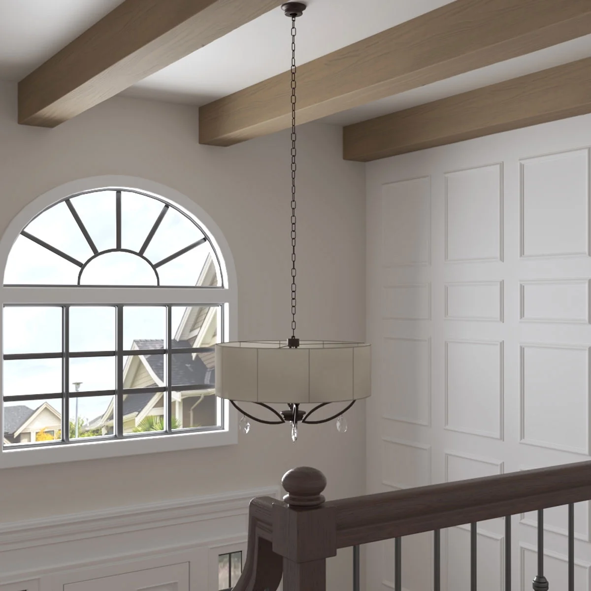 Ekena Millwork 3 1/2"W x 3 1/2"H x 120"L 3-Sided (U-Beam) Mena HeritageTimber Faux Wood Ceiling Beam, Kona Brown - Image 22
