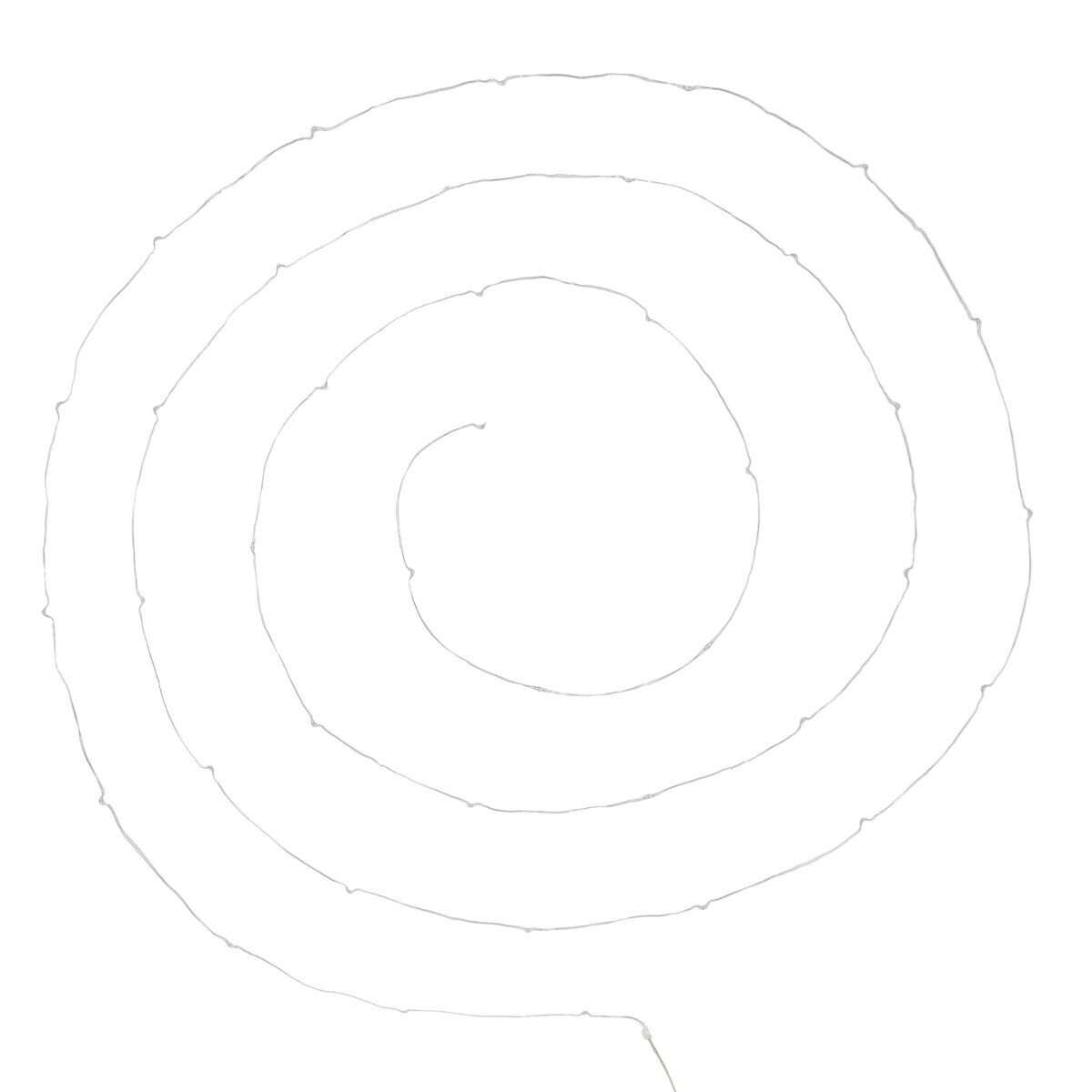 40 micro LED battery powered garlands Silver, cool white, L.400 cm