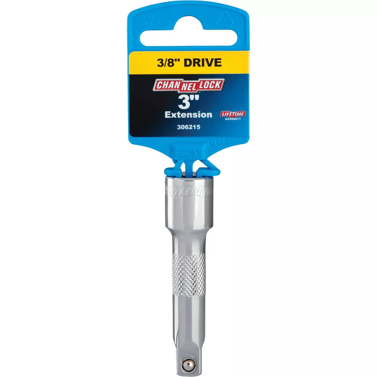 Channellock 3/8 In. Drive 3 In. Long Socket Extension with Textured Band
