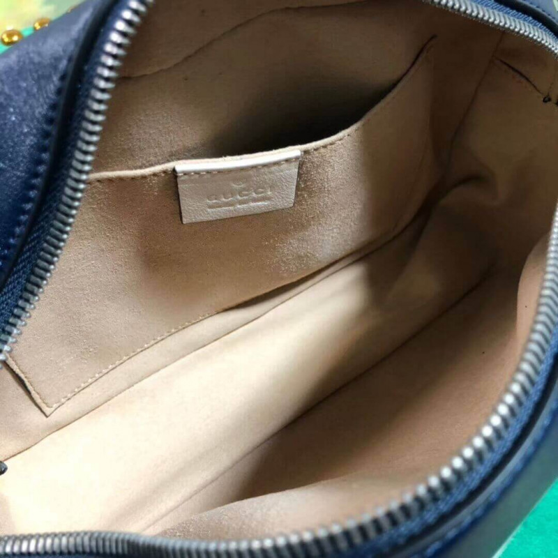 Replica Gucci Gg Marmont Small Shoulder Bag 447632 Blue1:1High-quality replica