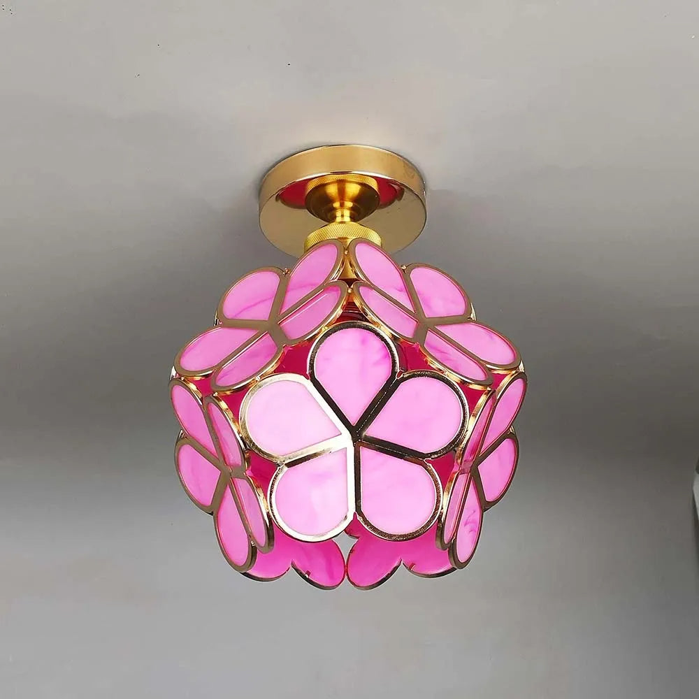PetalLicht - Glazen Lamp met Bloemdesign