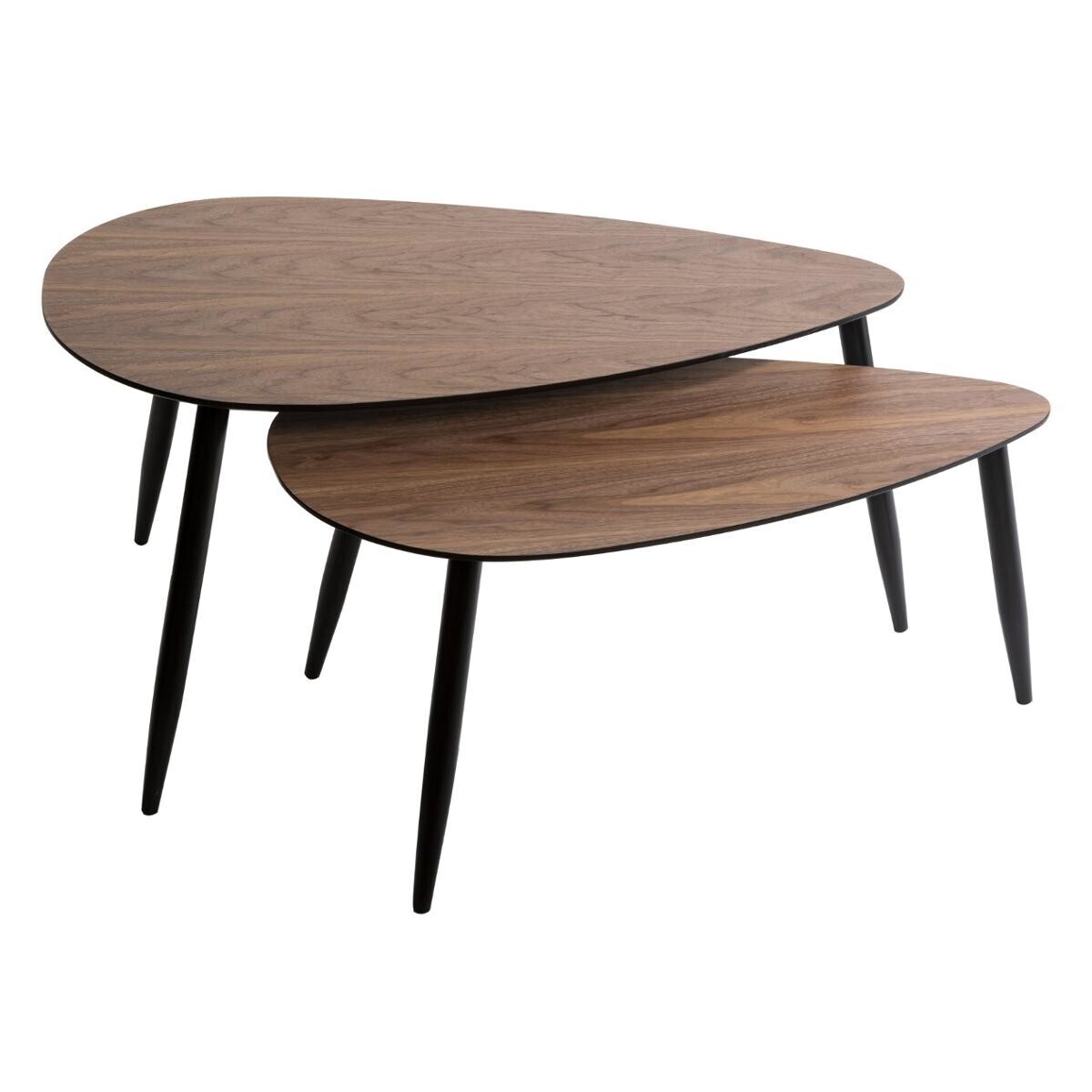 Coffee tables "Mileo" Walnut, L.88/98 cm