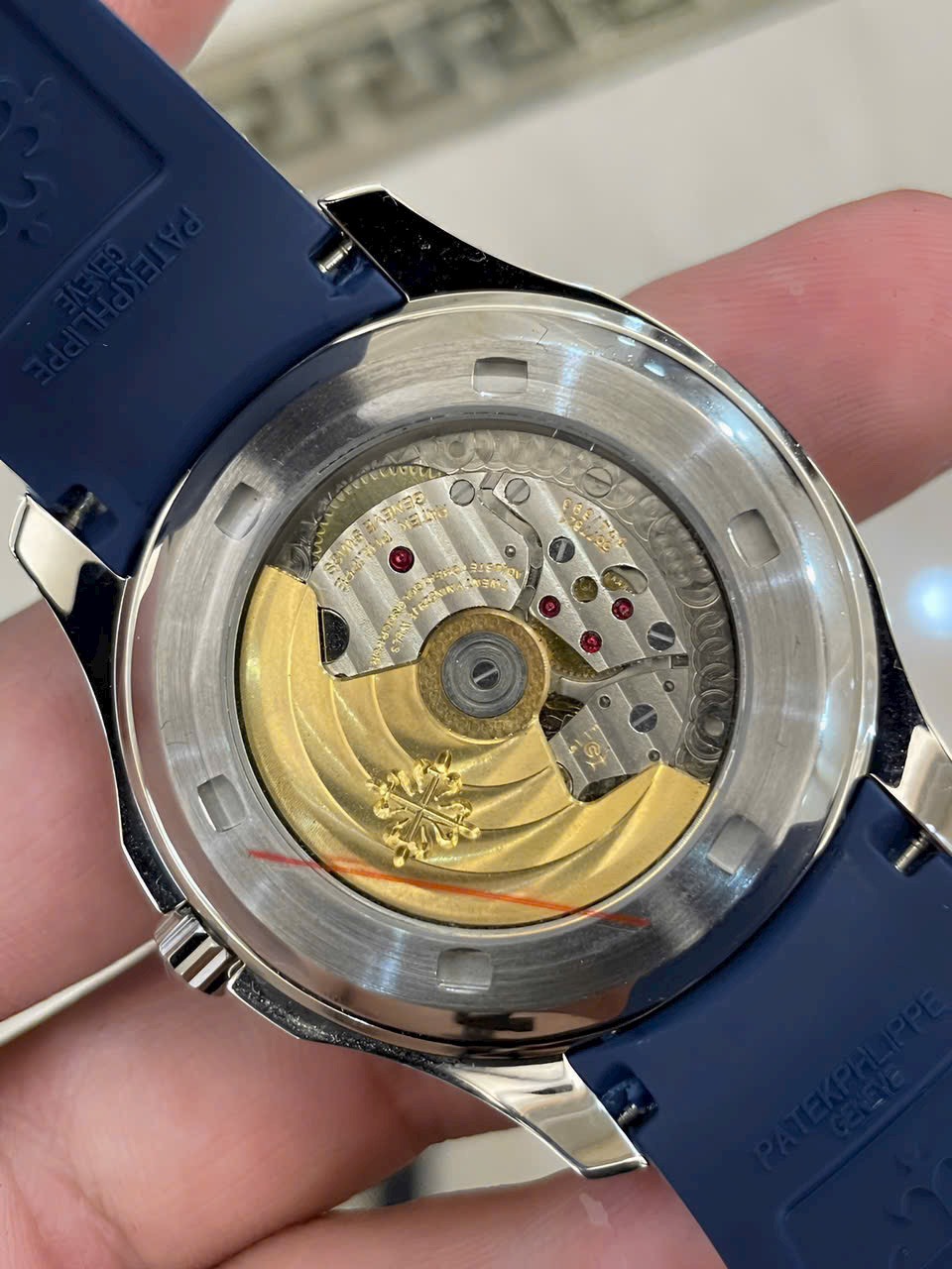 Patek Philippe Replica Watches Aquanaut 5168G Blue Rubber Strap GR Factory 42mm - Top club