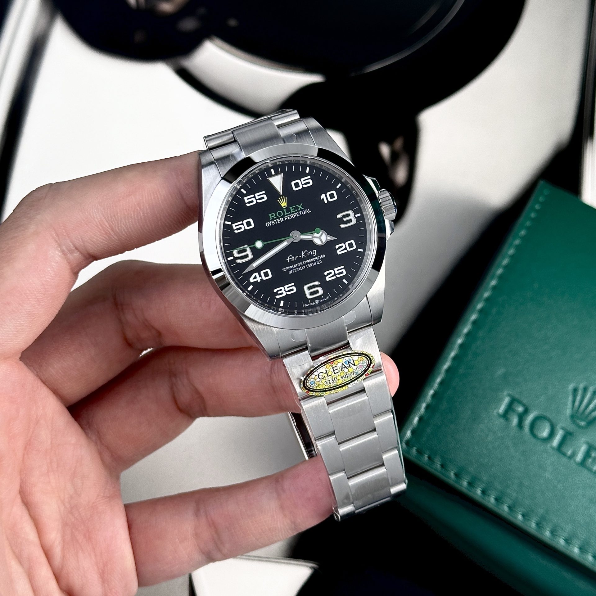 Rolex Replica Watch Air King 126900 Black Dial Clean Factory 40mm - Top club