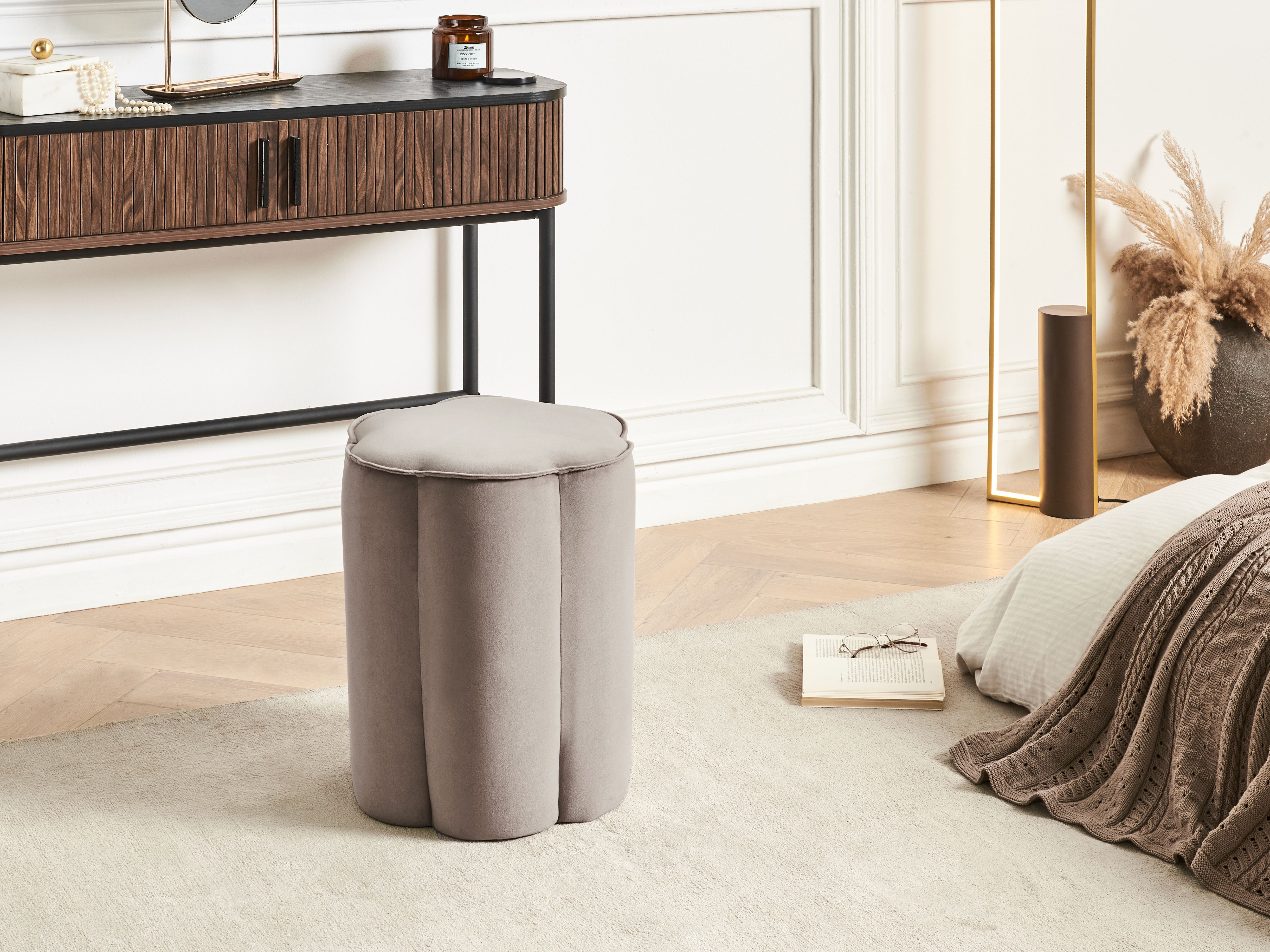 Pouffe TAPPEN Velvet Taupe