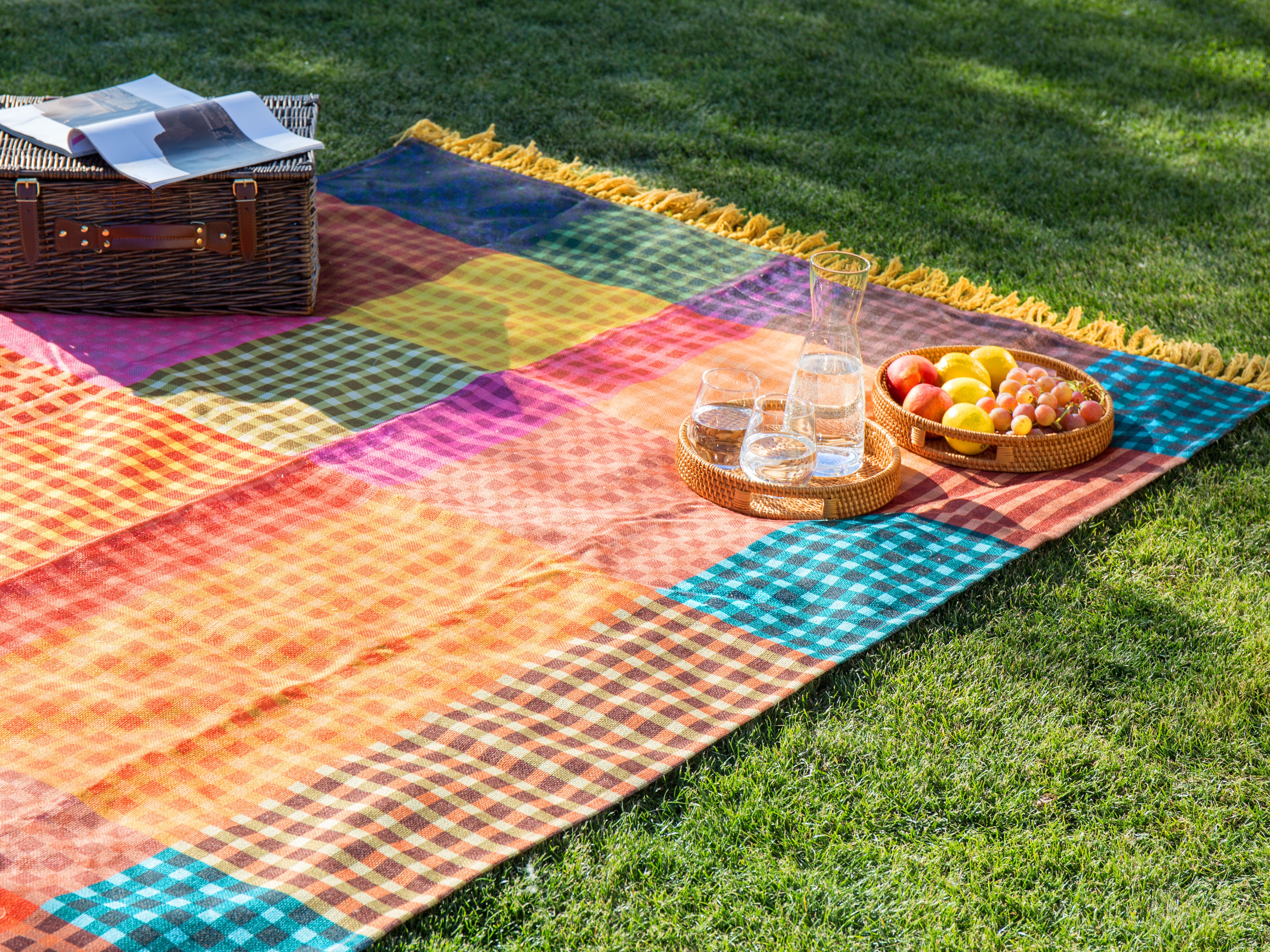 Picnic Blanket BUILI 200 x 200 cm Multicolour