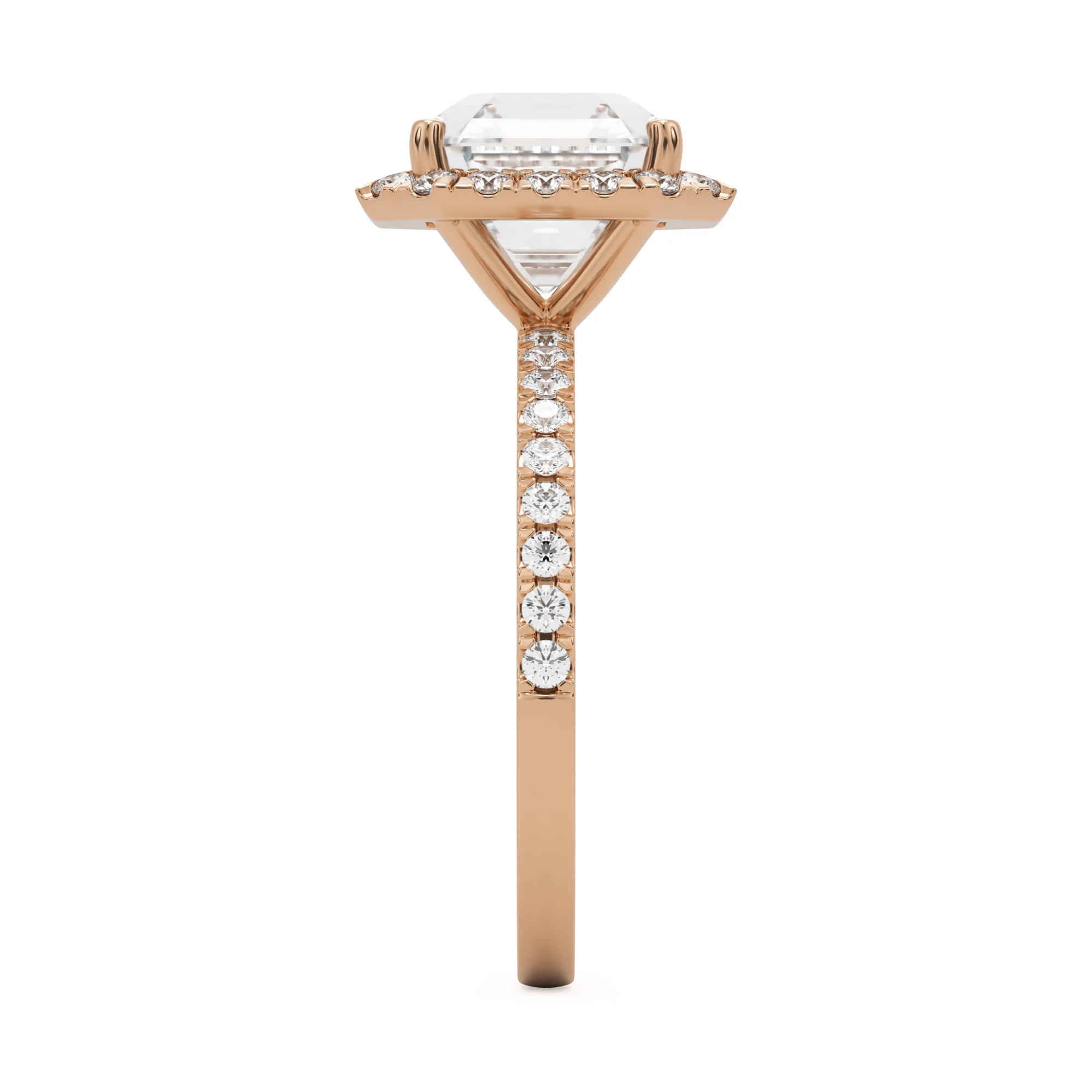 The Asscher Halo Pavé