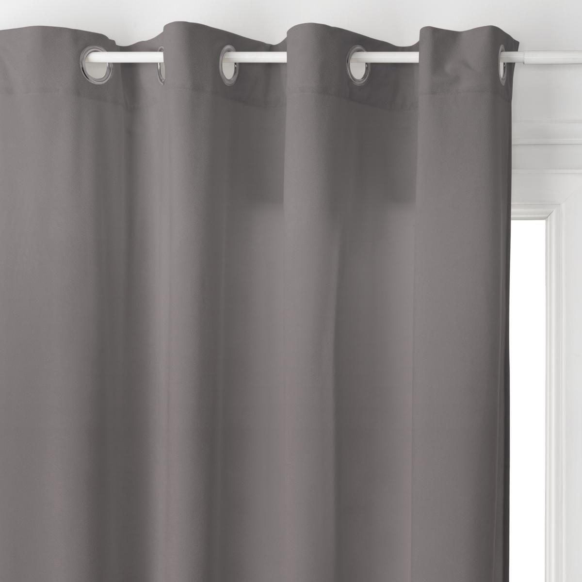 Curtain "Lilou" Slate grey, 140x260 cm