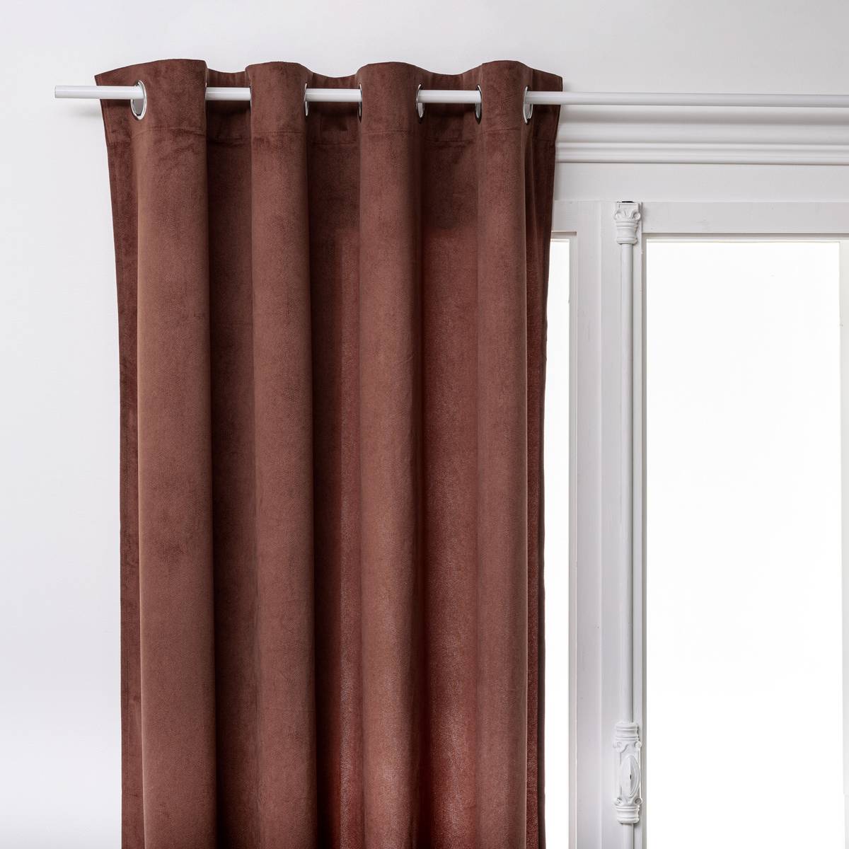 Curtain "Lilou Brown Tonka, 140x260 cm
