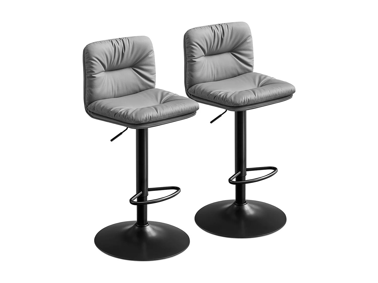 Tabourets de bar Moroni, lot de 2, Damas