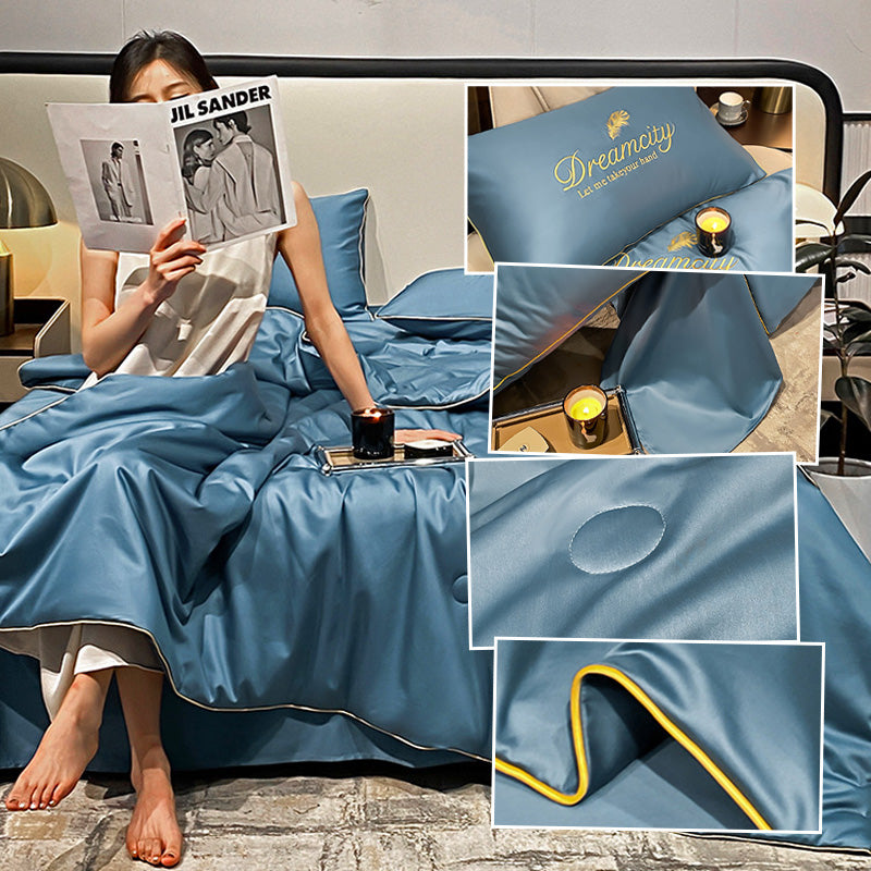 Ademende Zijden Zomerdekbedset voor Ultiem Comfort – Lichtgewicht en Koel