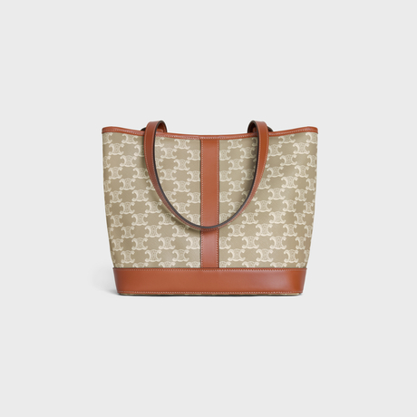 Replicate SMALL CABAS IN TRIOMPHE CANVAS AND CALFSKIN GREGE(1:1 replica)1:1High-quality replica