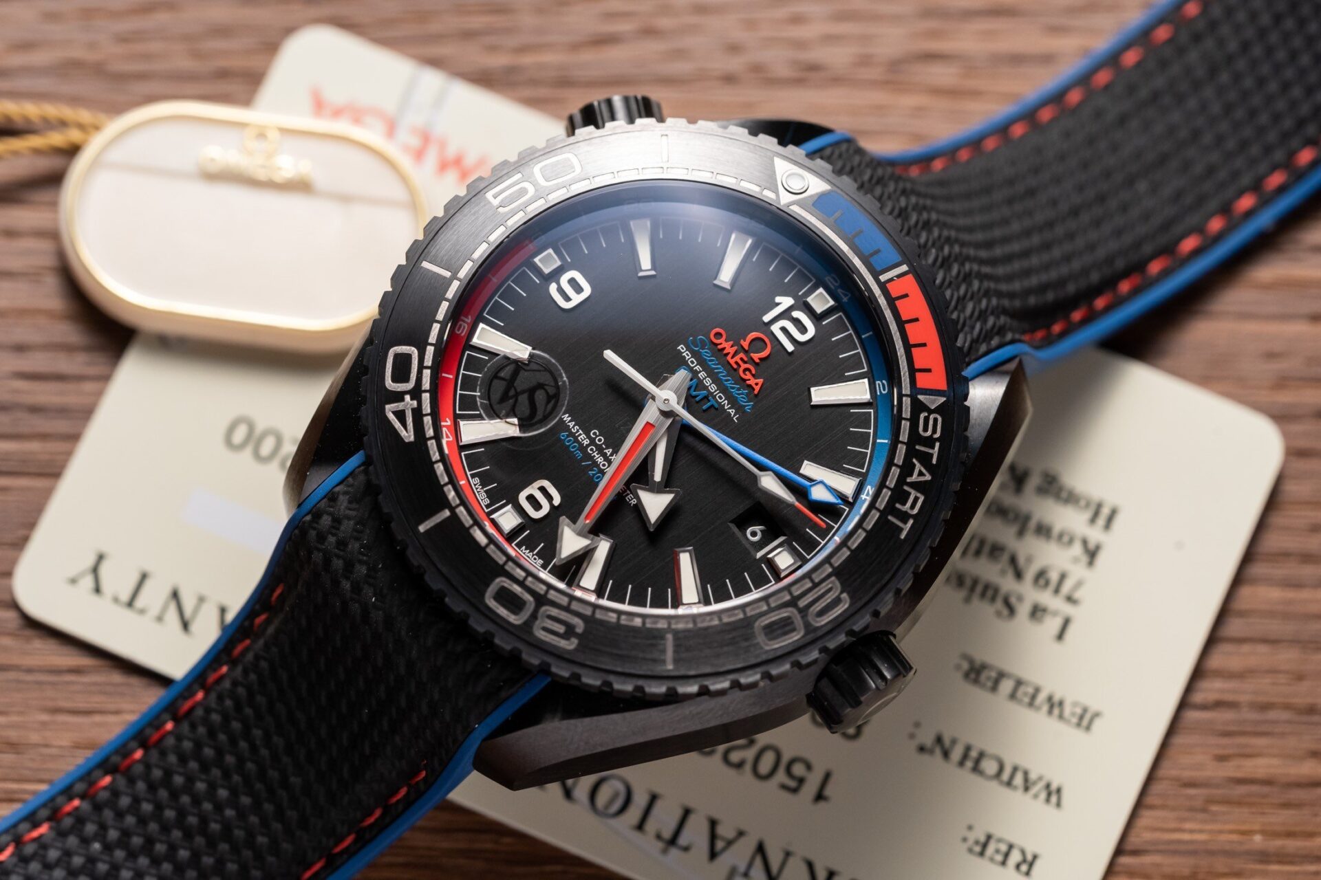 Omega Seamaster GMT Replica Watch Ceramic Black VS Factory 45.5mm - Top club