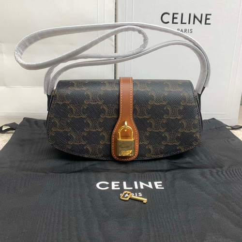 CELINE mini Tabou Clutch onStrap Lock head ornament with handbag mirror-quality
