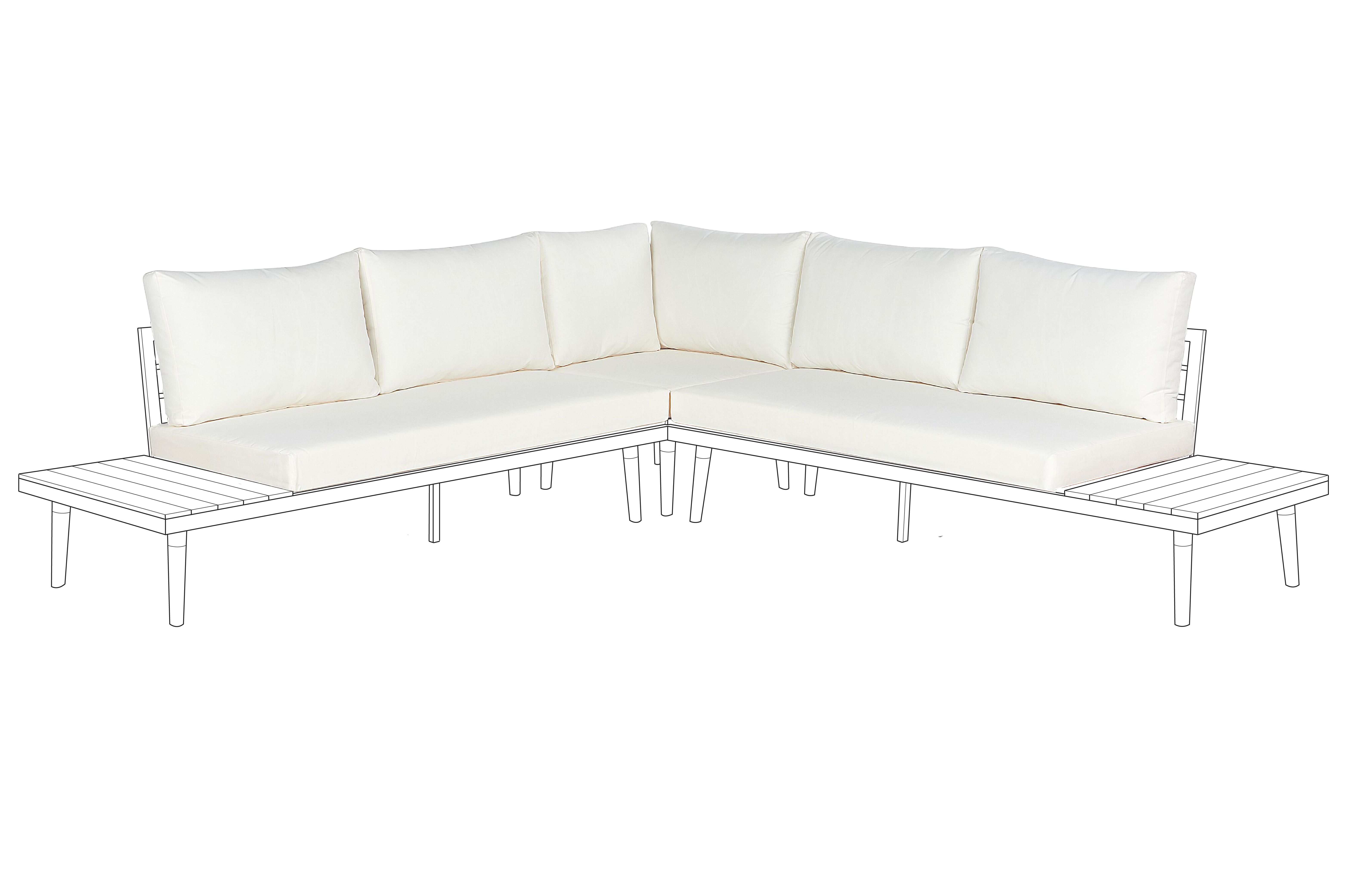 Outdoor Cushion Cover Set CORATO Off-White