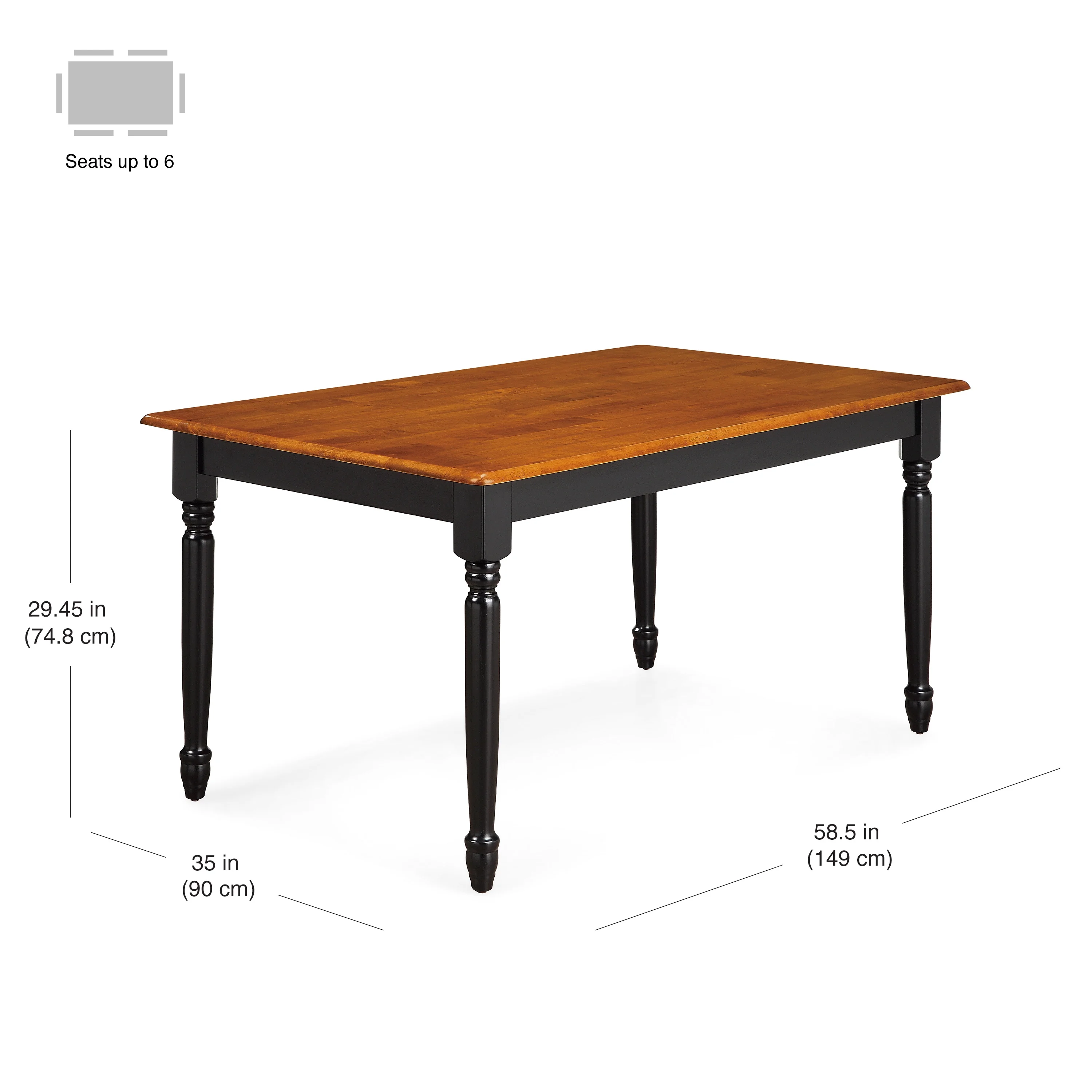 Better Homes and Gardens Autumn Lane Farmhouse Dining Table, Multiple Finishes - Image 12