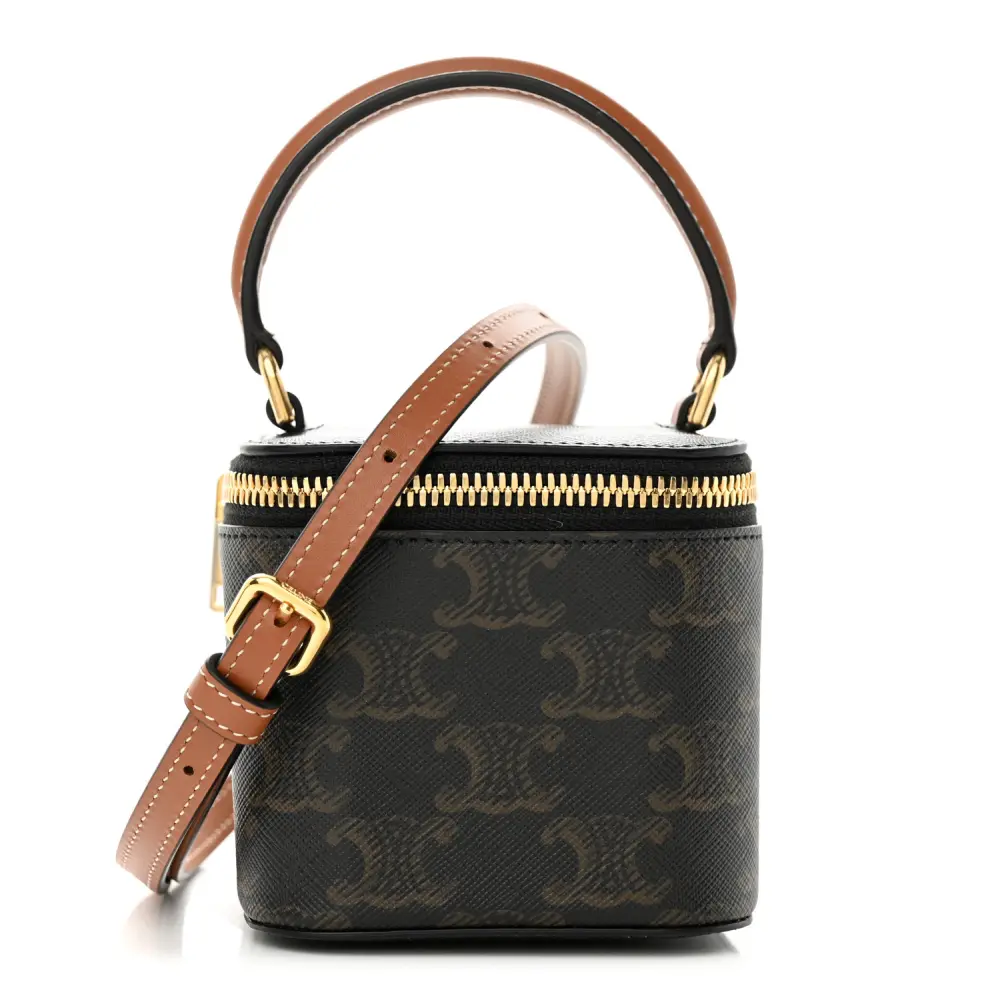 High-Quality Celine Triomphe Replica Handbag with Gold Hardware