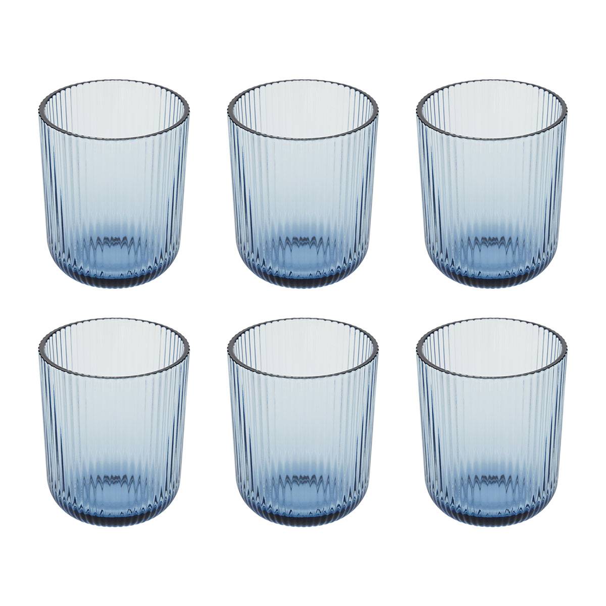 Low tumbler "Ema" Glass, Blue