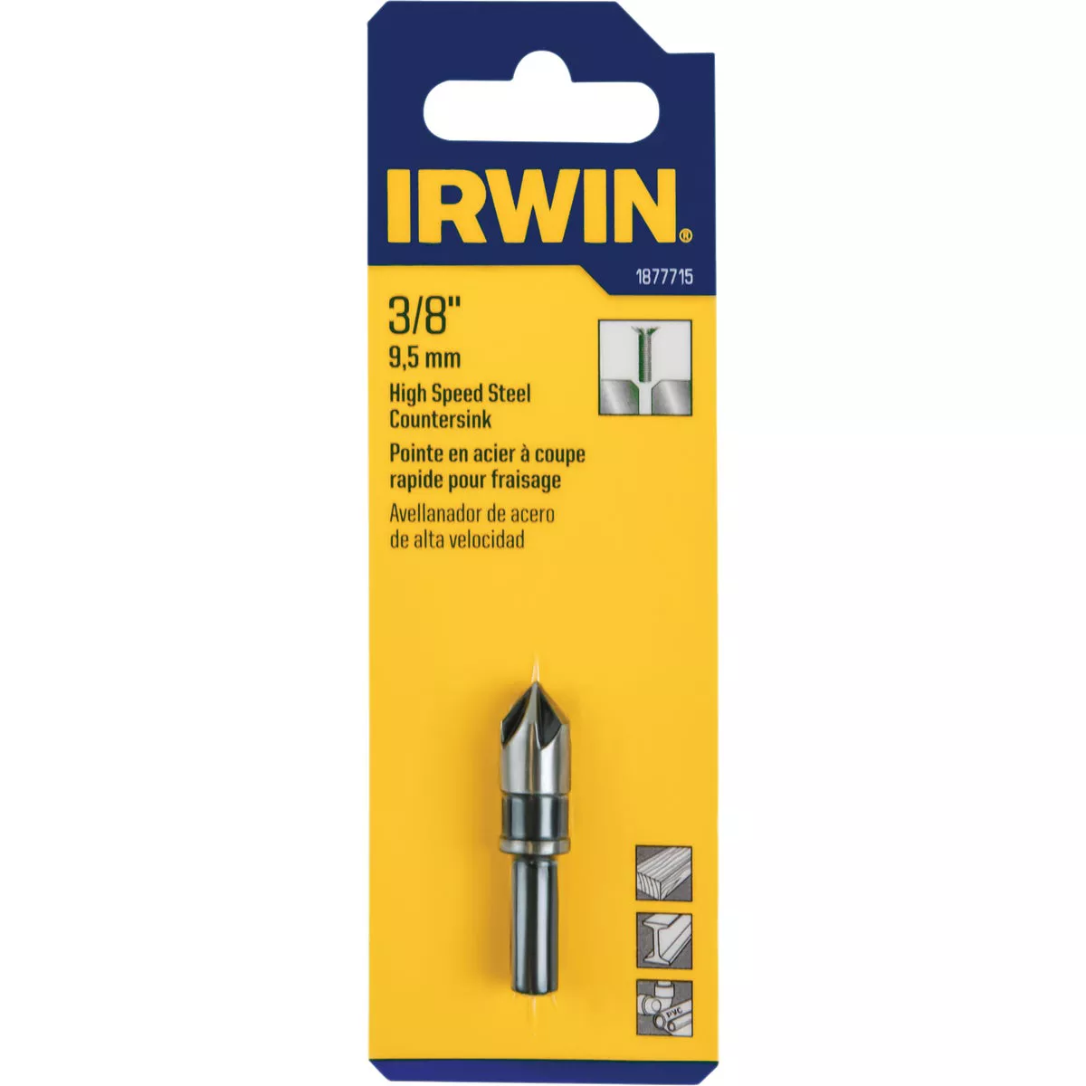 Irwin 3/8 In. Round Most Machineable Metals Countersink