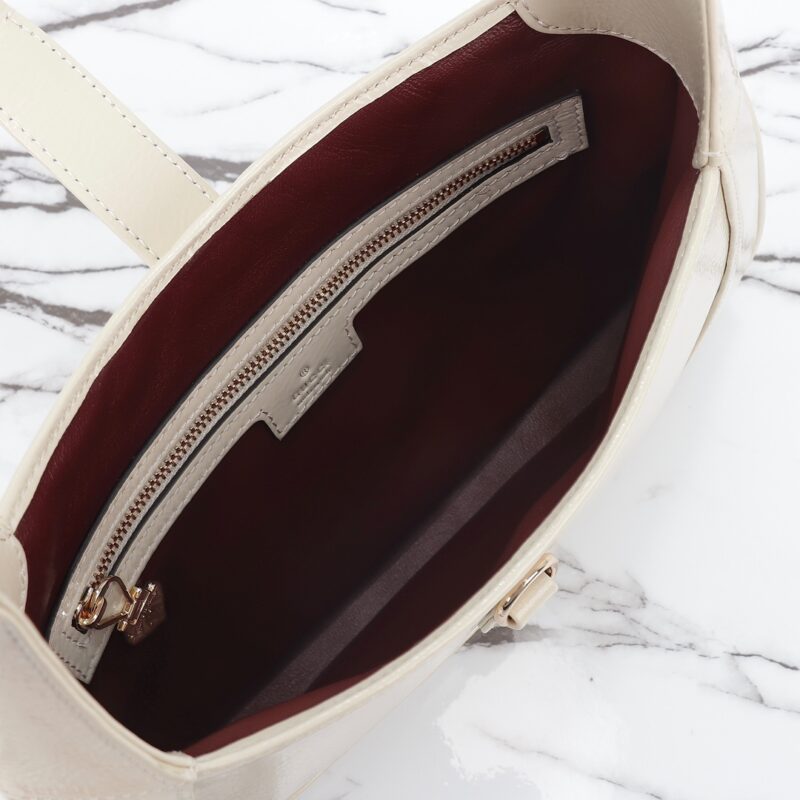 Replica Gucci G Jackie Small Patent White1:1High-quality replica