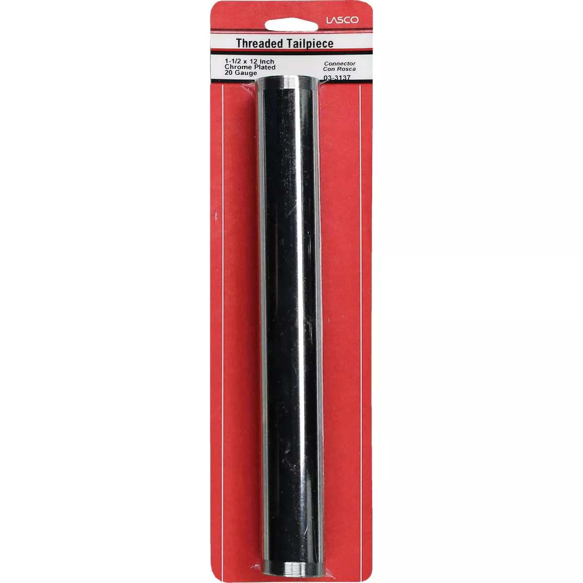 Lasco 1-1/2 In. x 12 In. Chrome Plated Threaded Tube