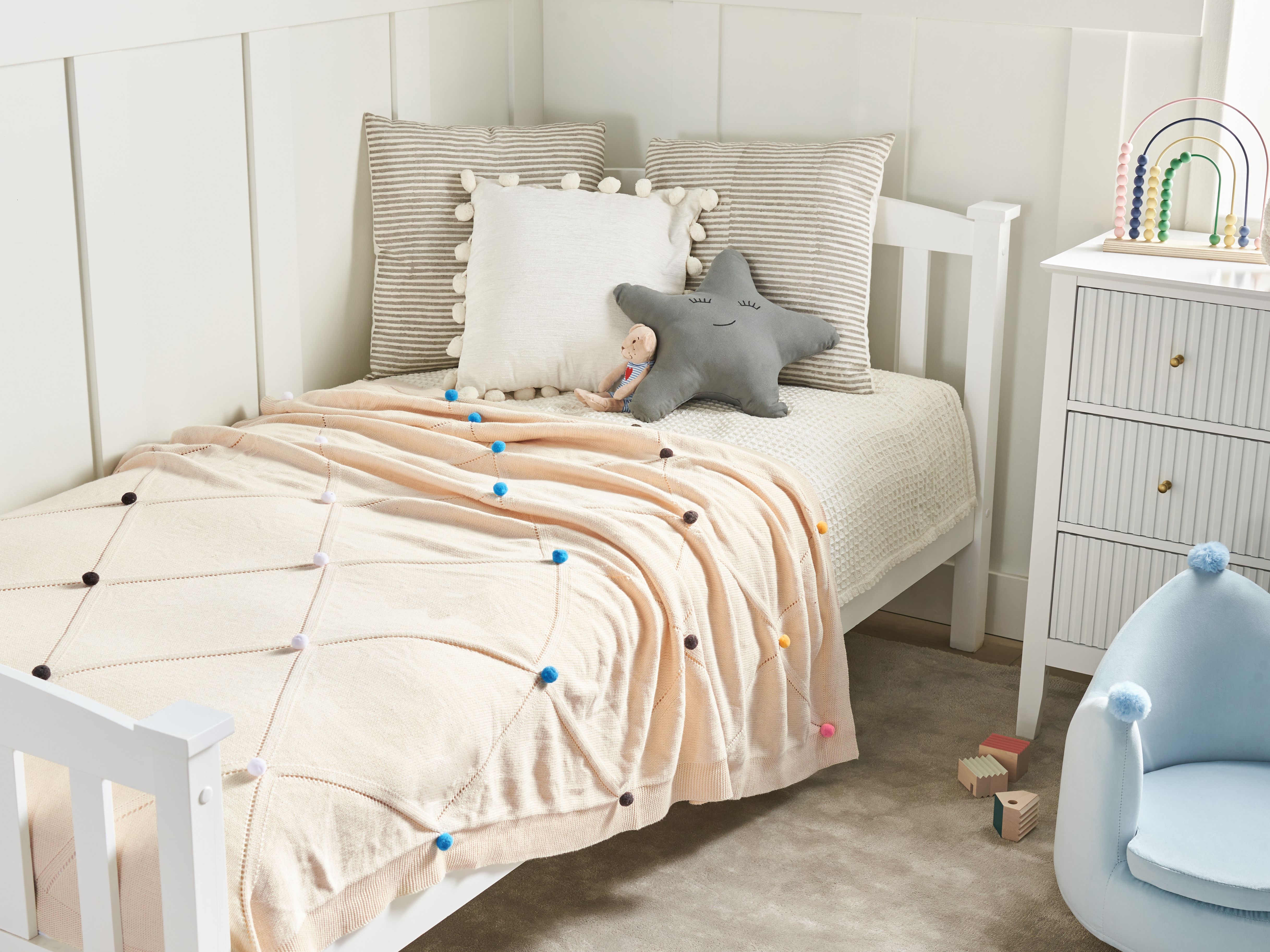 Blanket GAIDAR Cotton 130 x 170 cm Beige