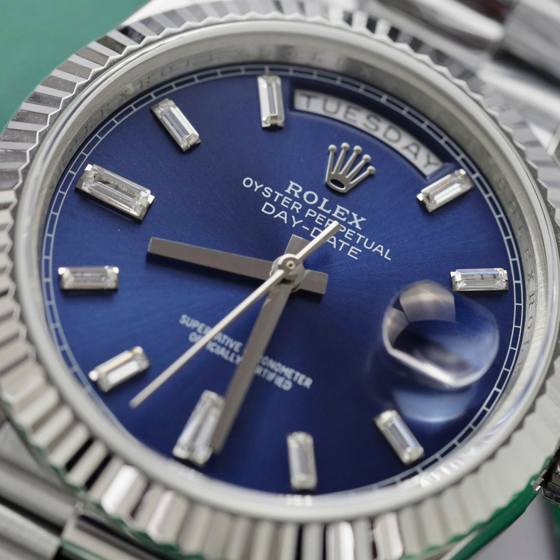 Rolex Replica Watch Day-Date 228236 Dial Blue Weight 178gram GM Factory 40mm - Top club