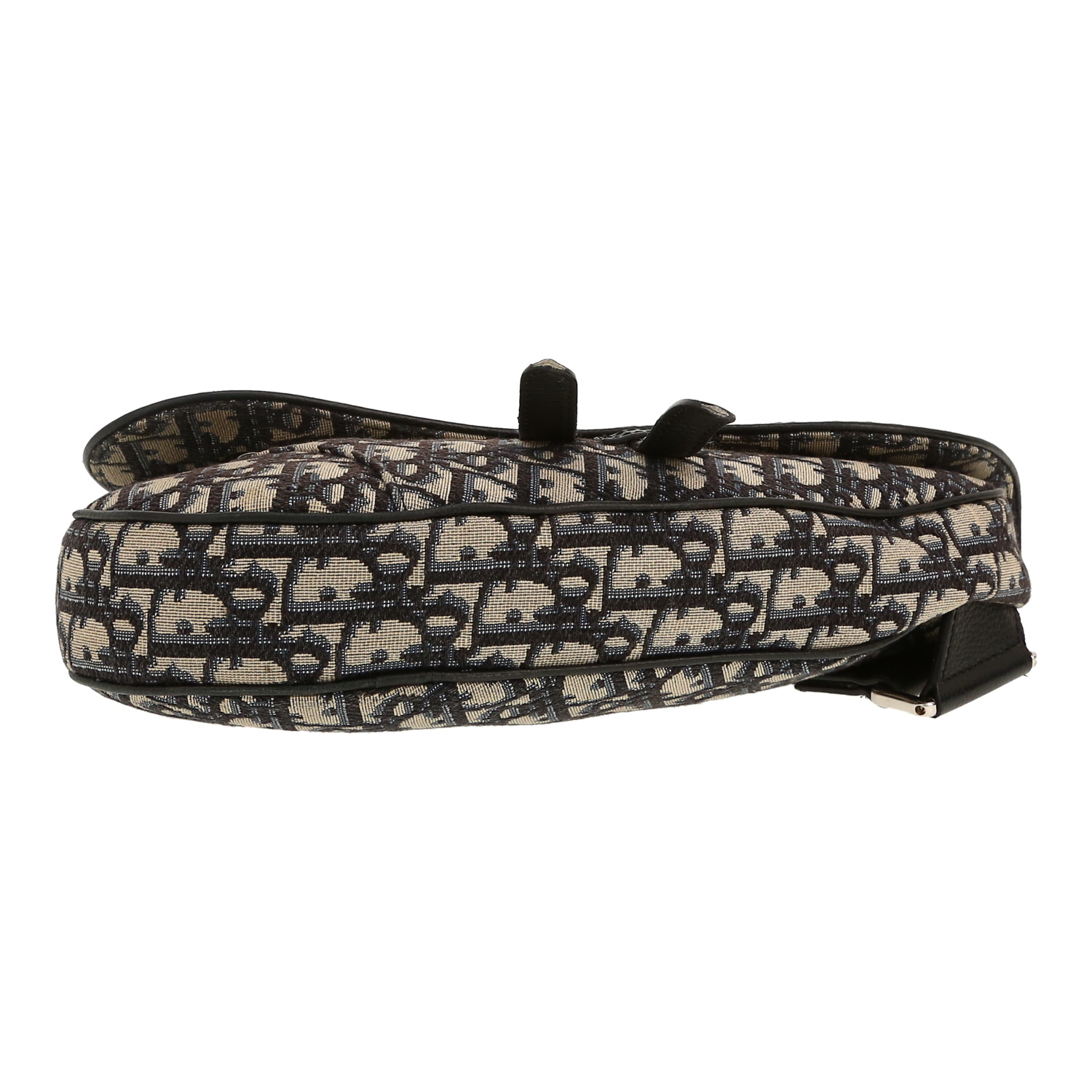 Dior Saddle shoulder bag in grey monogram canvas Oblique1:1High-quality replica